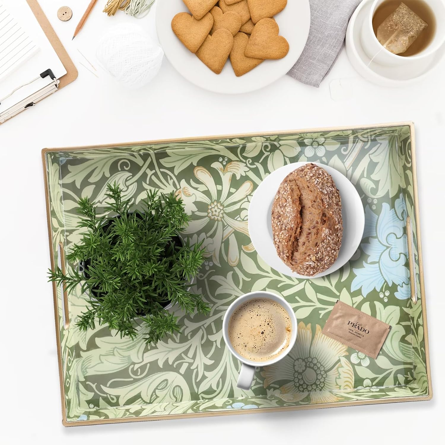 Serving Tray / Plastic Decorative Tray / Multi C