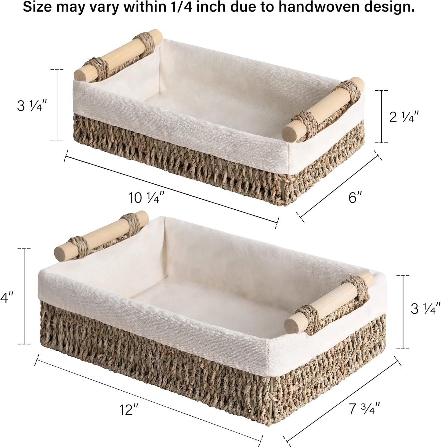 Wicker Basket for Organizer / Natural