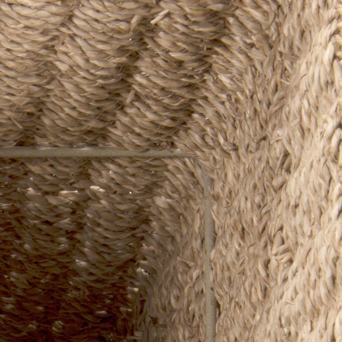 Wicker Stair Basket / Seagrass and Corn Husk / Natural