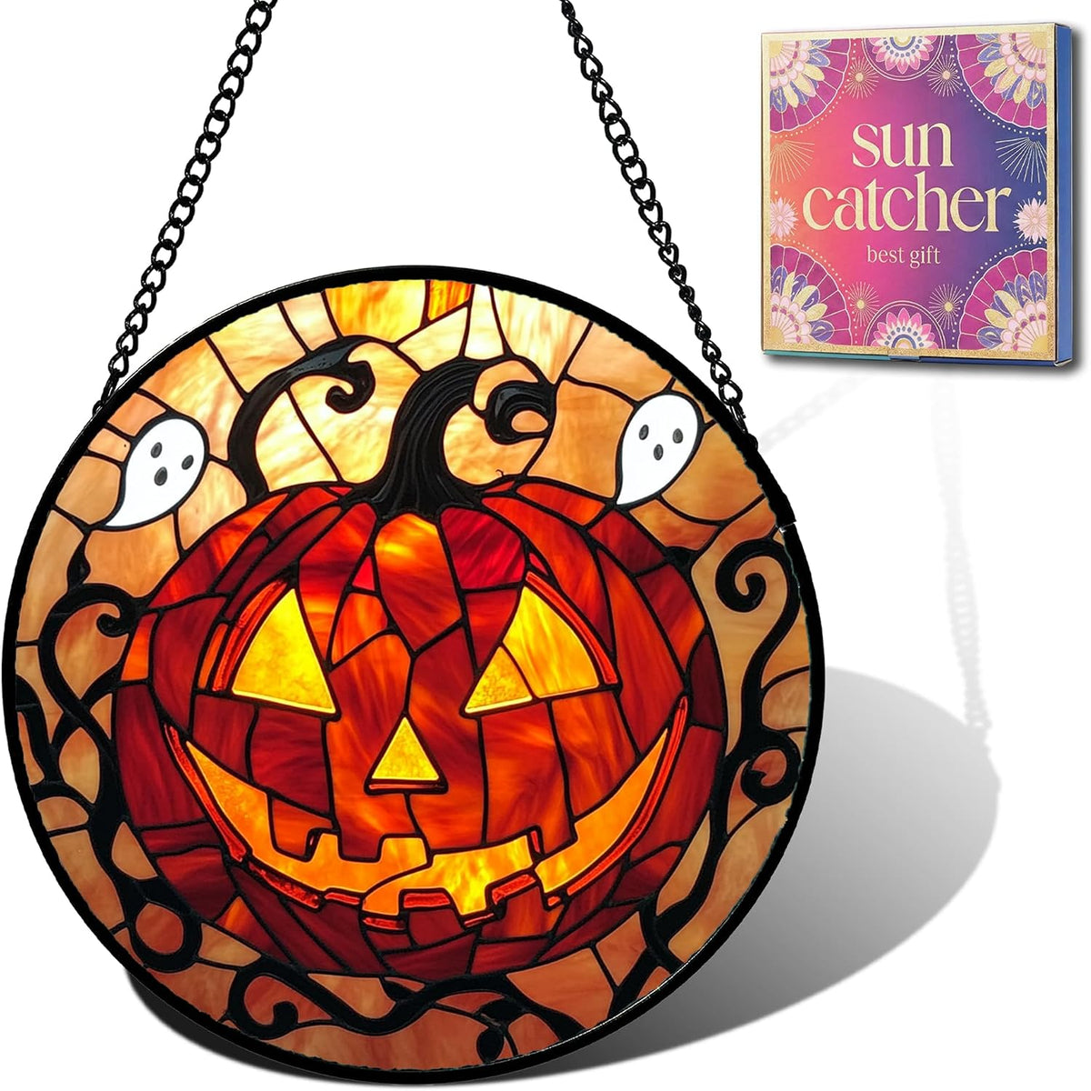 Yigney 2 Pcs Scary Halloween Window Decorations Zombies Ghost Window Cover