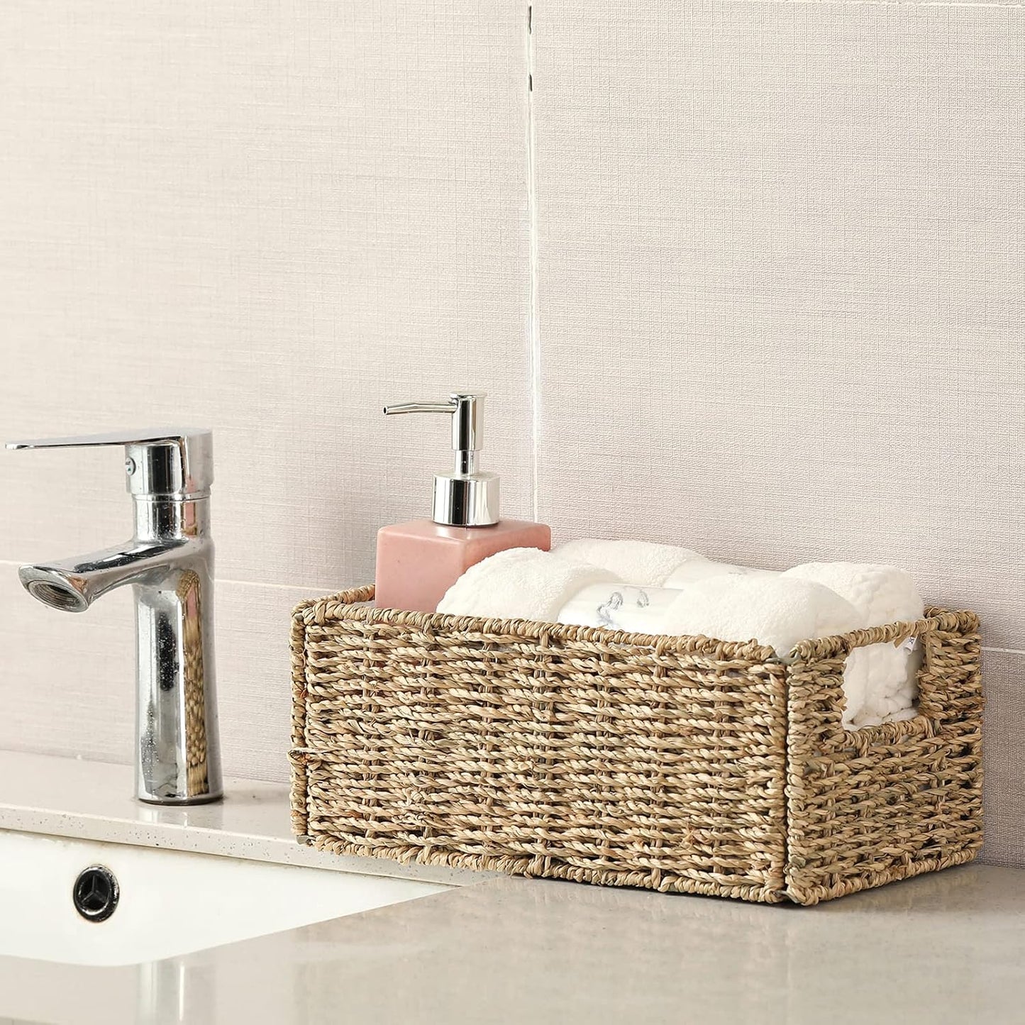 Wicker Storage Basket / Natural / Set of 2