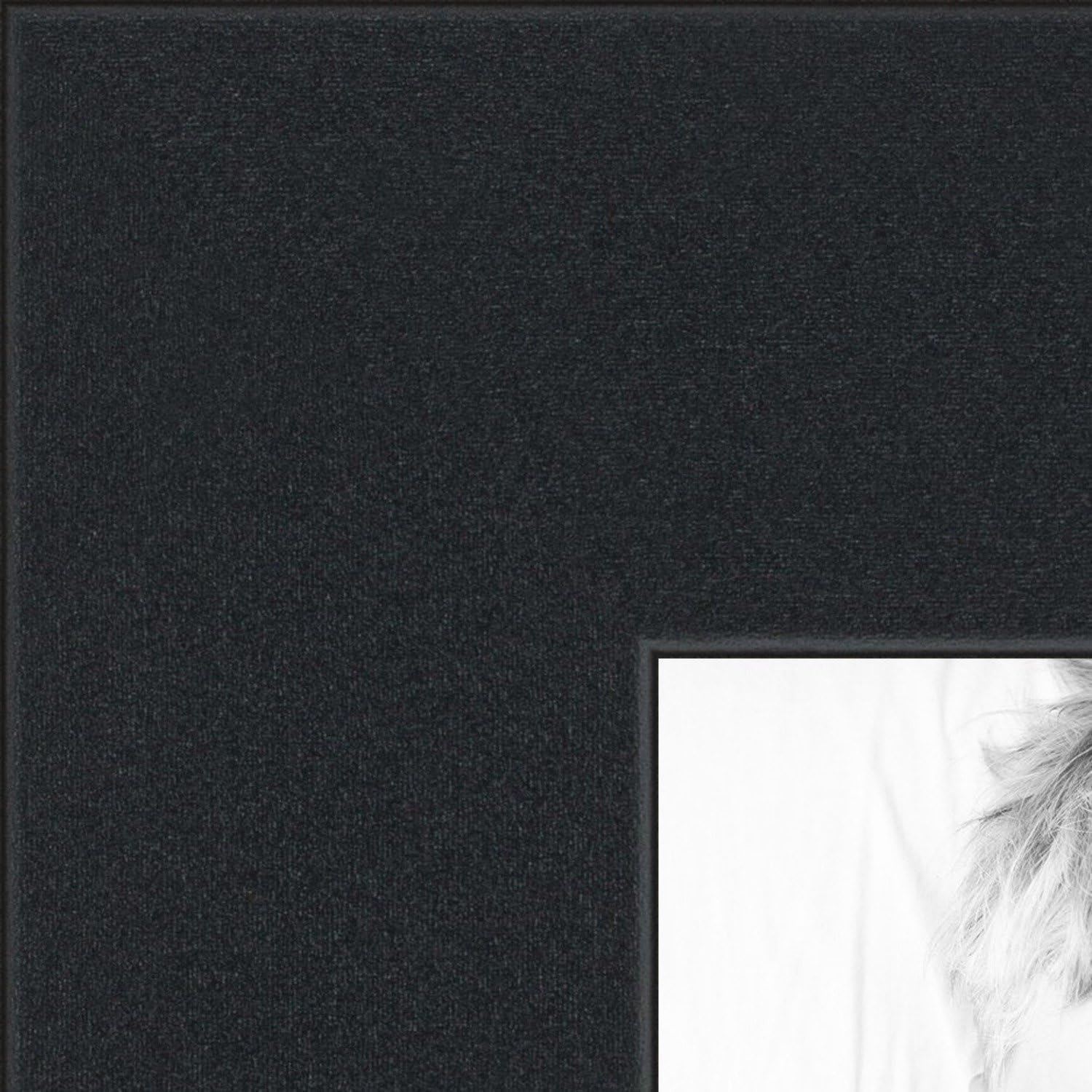 ArtToFrames Collage Photo Frame Double Mat with 3-3x5 Openings with Satin Black Frame and Scotch Mist mat.