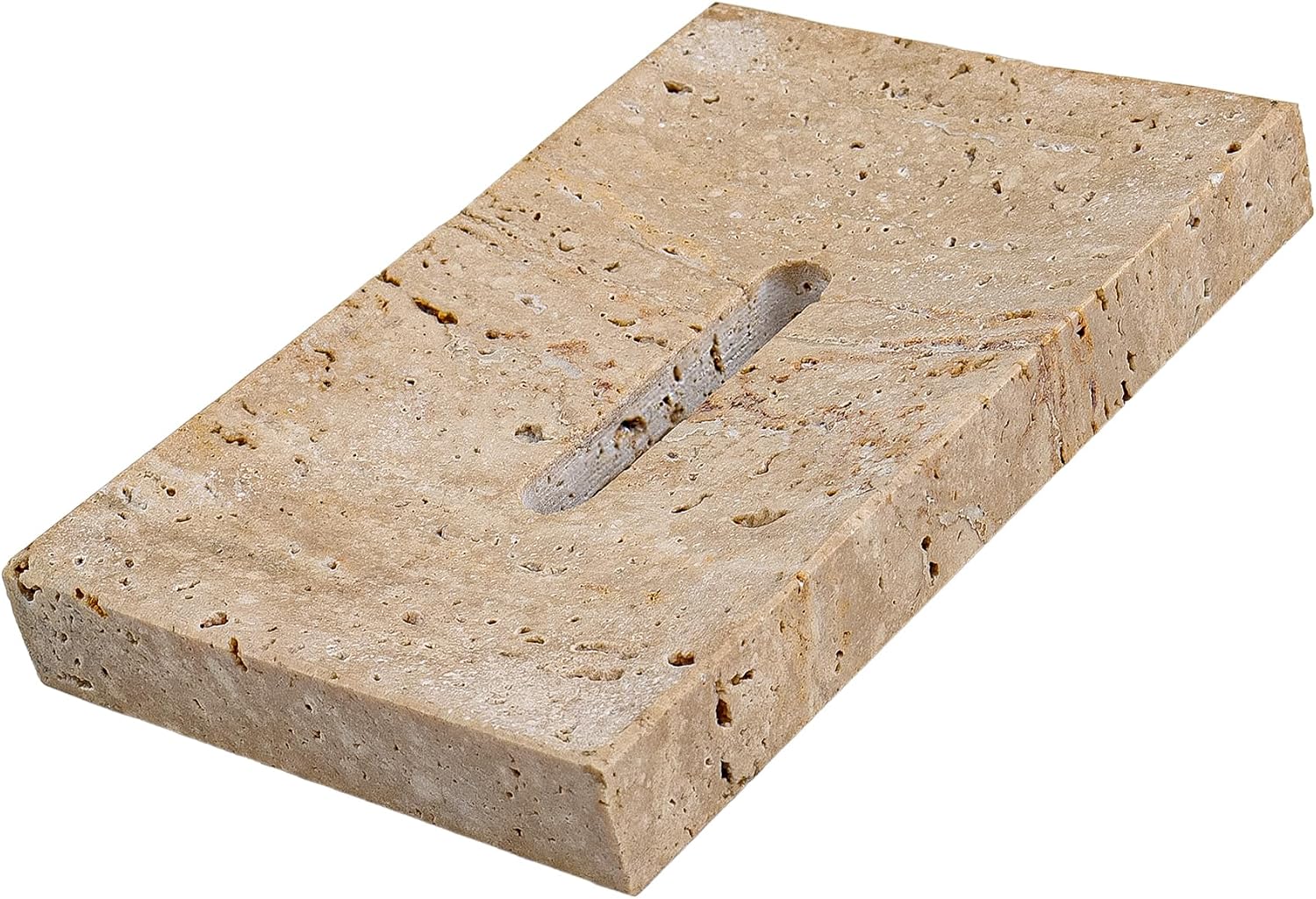 Beige Brown Stone Soap Holder for Shower / Natural