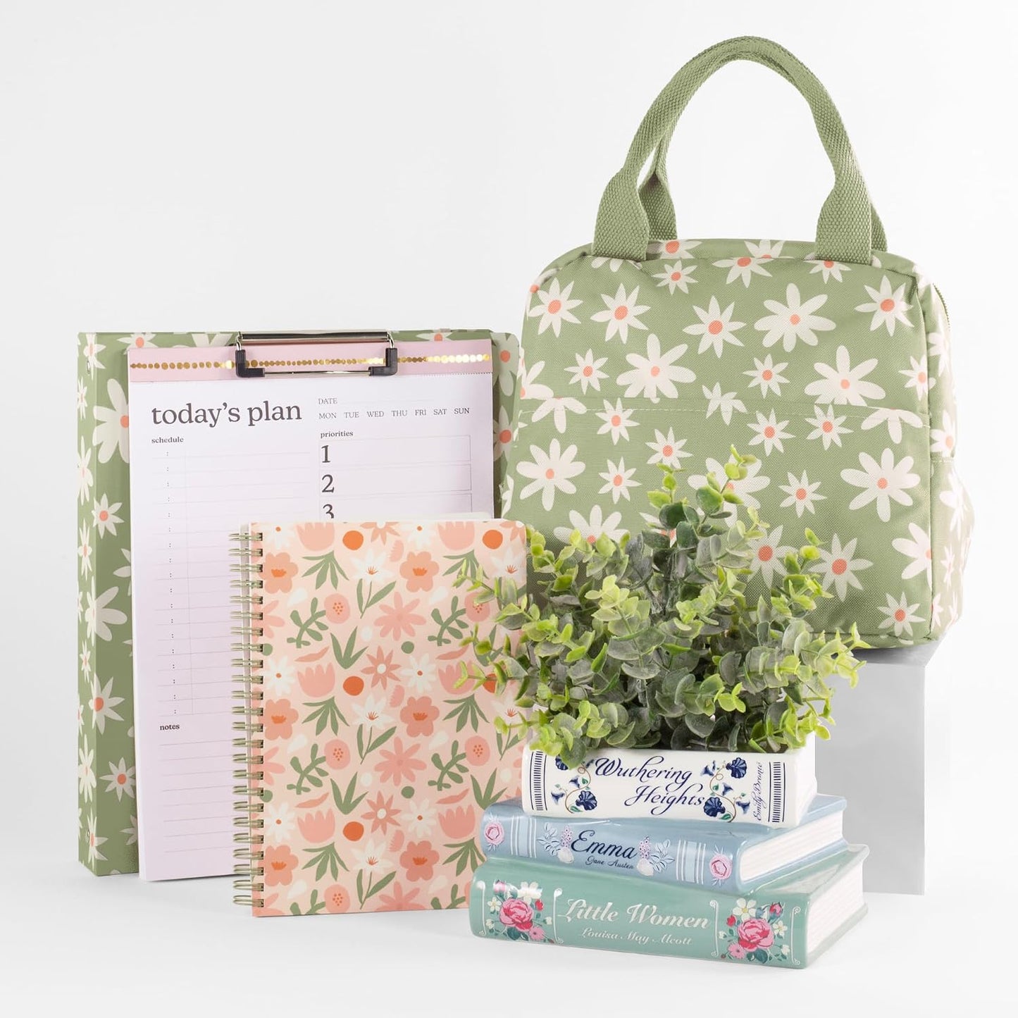 Steel Mill & Co Small Book-Shaped Decorative Ceramic Planter
