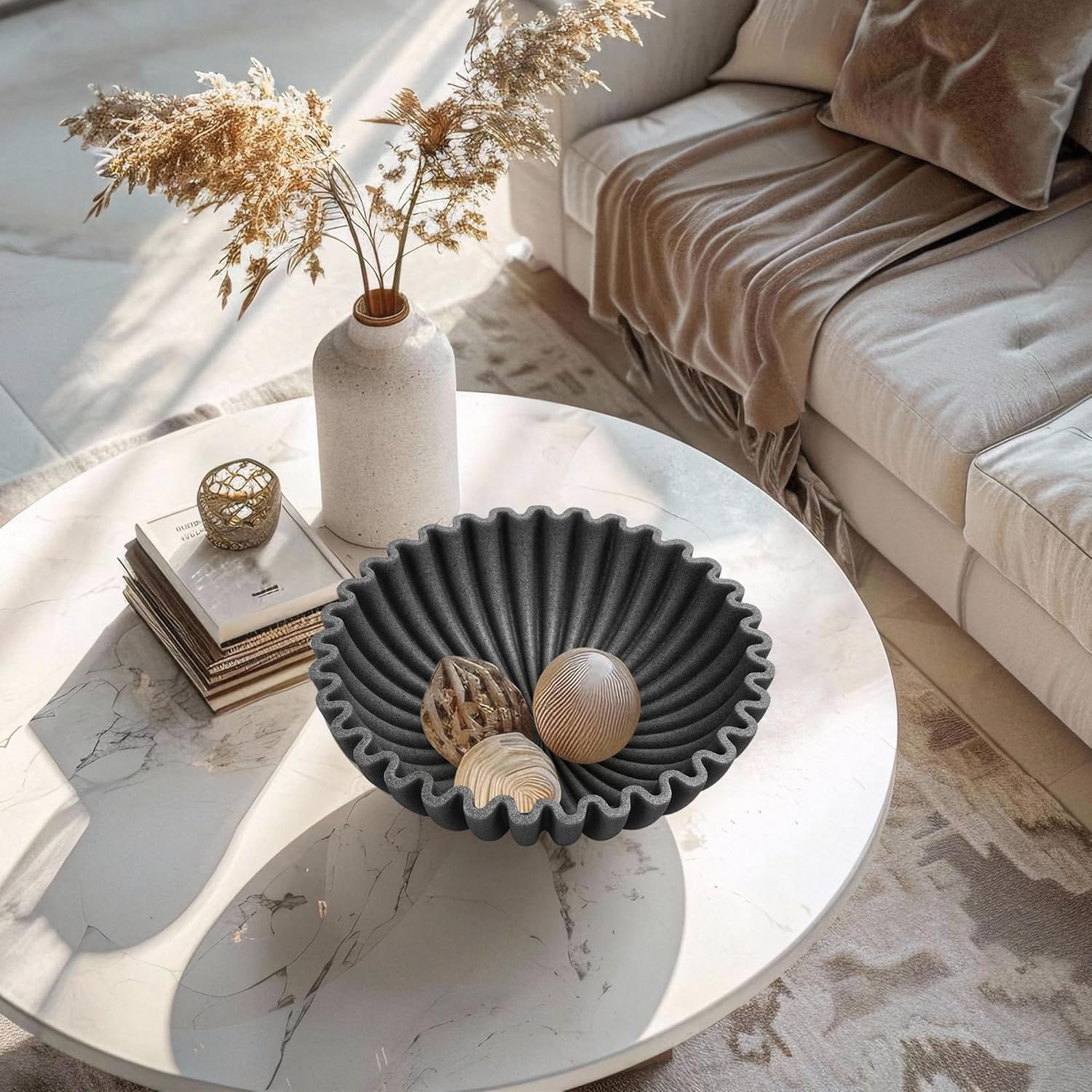 Modern Handicraft Bowls / Stone Black / 1 Piece