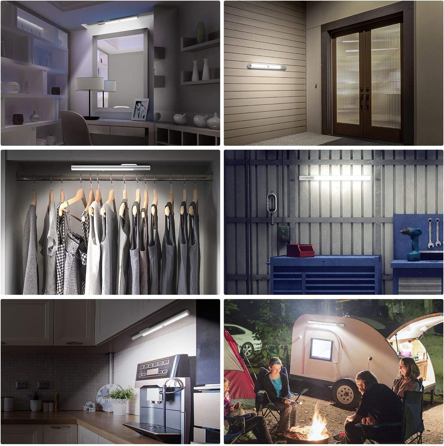 BLS 48 LED Closet Lights, Motion Sensor Light Indoor, 4500mah Build-in Large Rechargeable Battery, Wireless Under