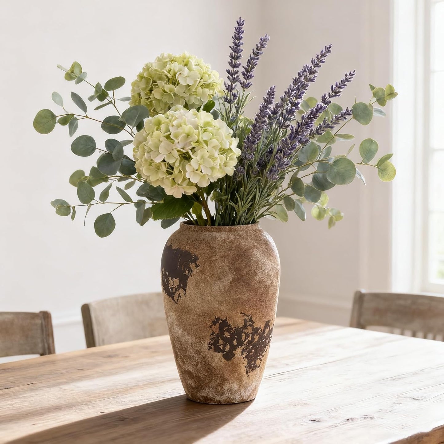 Ceramic Rustic Vases for Centerpieces / Style B / 11 Inch