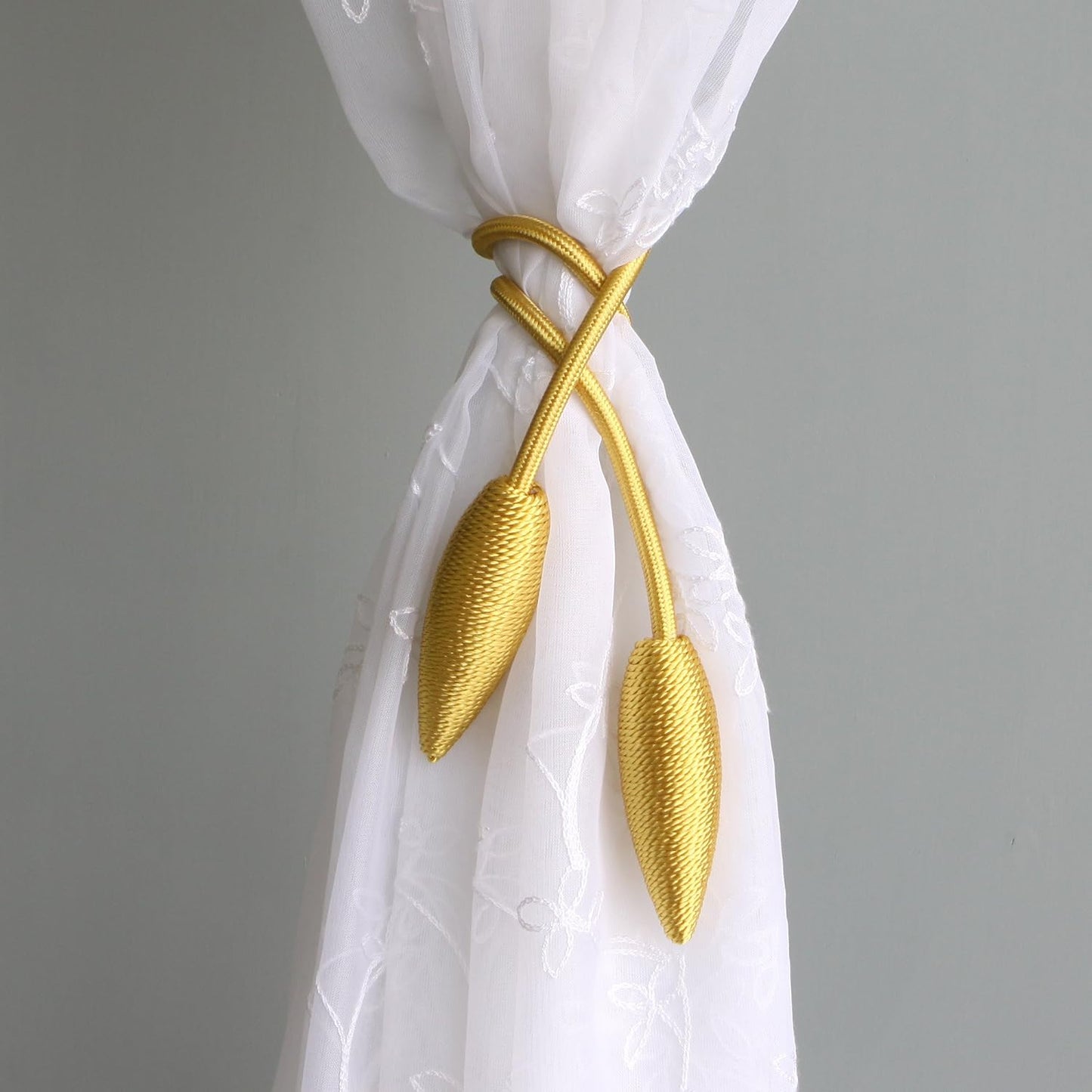 Valea Home 4 Pieces Curtain Tiebacks Clips Creative Window Drape Twist Tie Backs European Style Custom Made Curtain