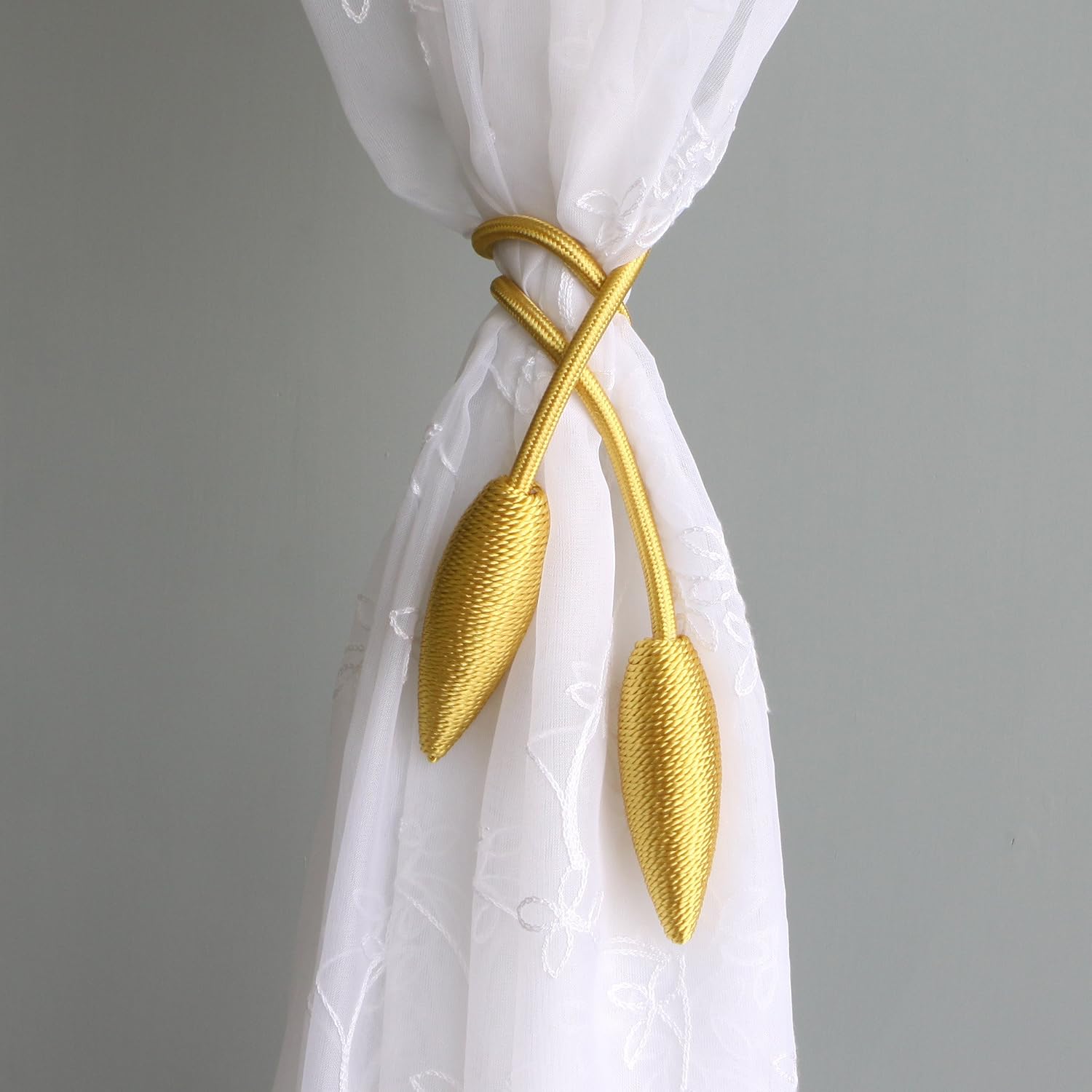 Valea Home 4 Pieces Curtain Tiebacks Clips Creative Window Drape Twist Tie Backs European Style Custom Made Curtain