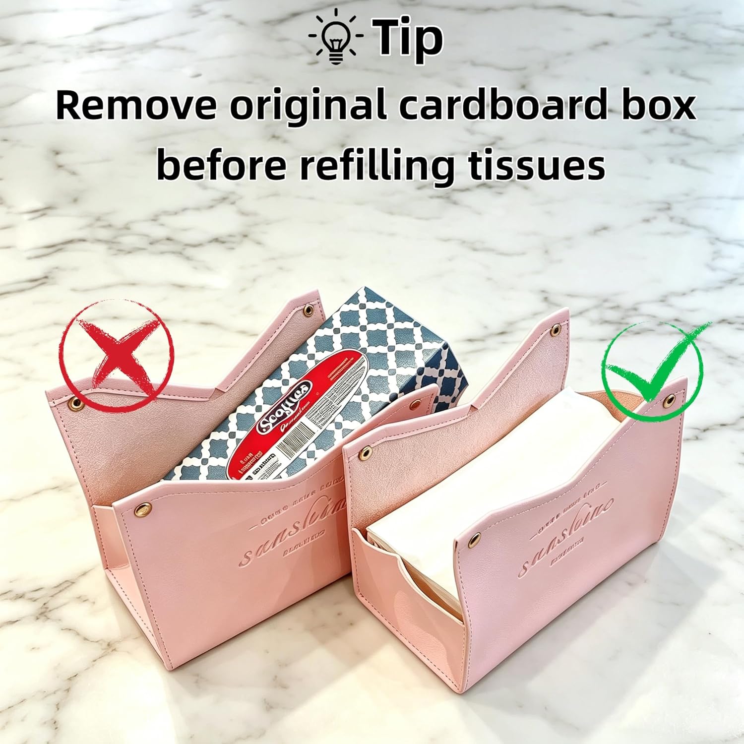 Tissue Box Cover Rectangle / 03- Yellow