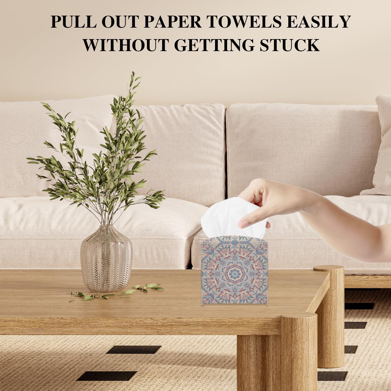 Vintage Boho Tissue Box Cover