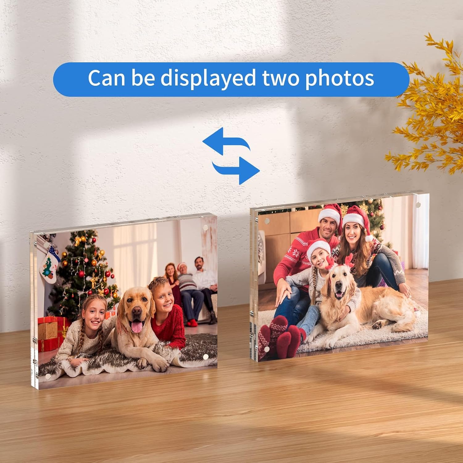 NIUBEE 8.5x11 Picture Frame, Clear Certificate Document Photo Frame | Shatterproof &Safe, 95% High Transparency, UV
