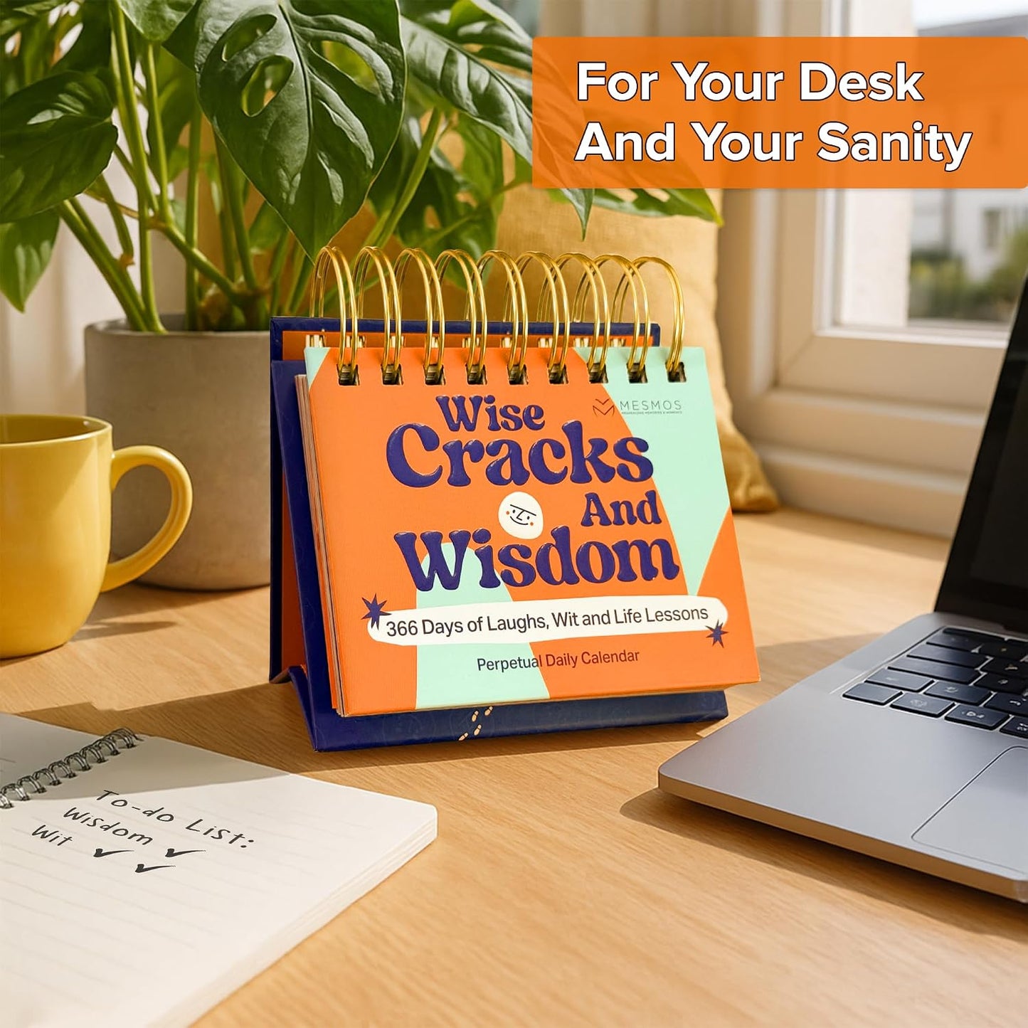 366 Days of Laughs & Life Lessons, Perpetual Desk Calendar 2026, 2027 & Beyond, Funny Gifts & Desk Decor, Office Decor