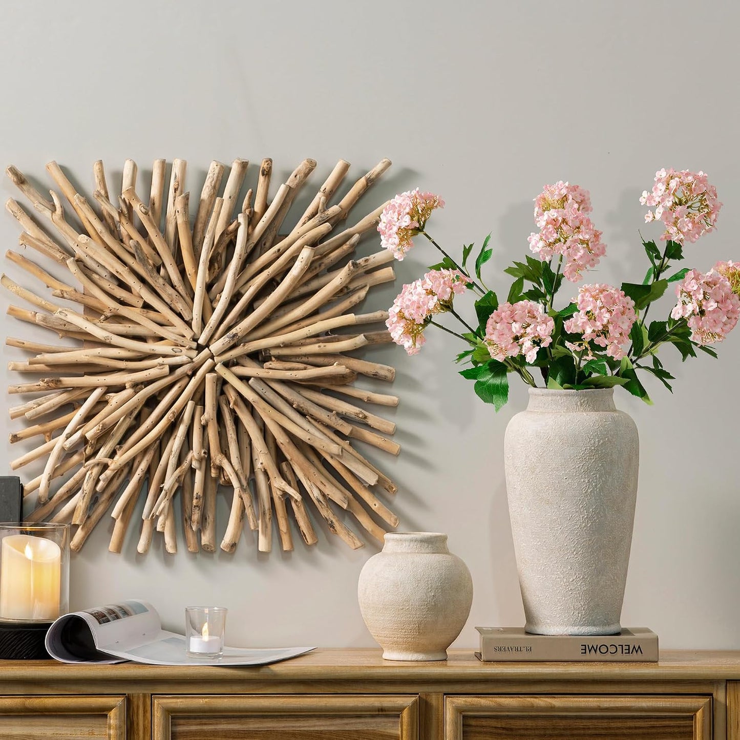 Ceramic Large Vase / 12"- W