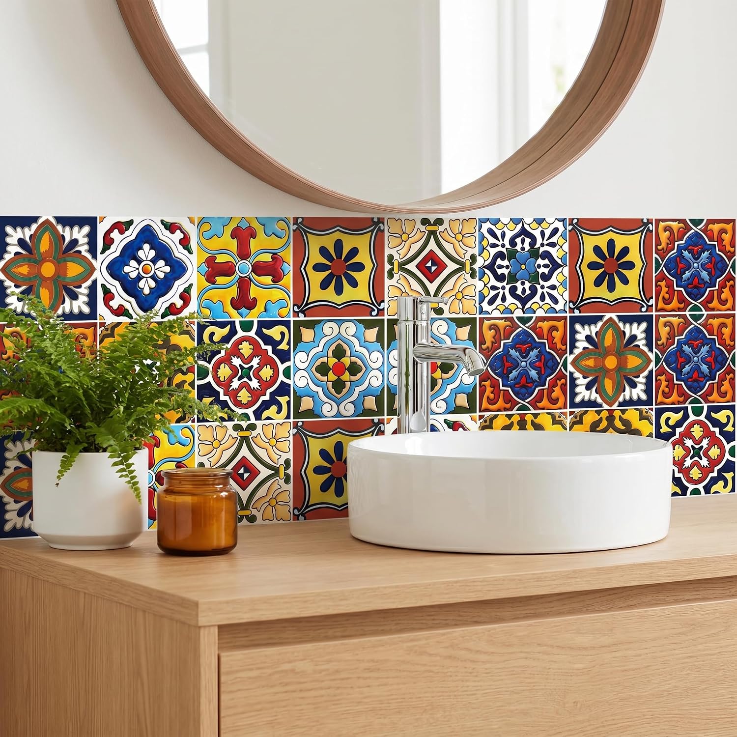 Tuscan Style Tile Decals / 4 x 4 / Set of 30