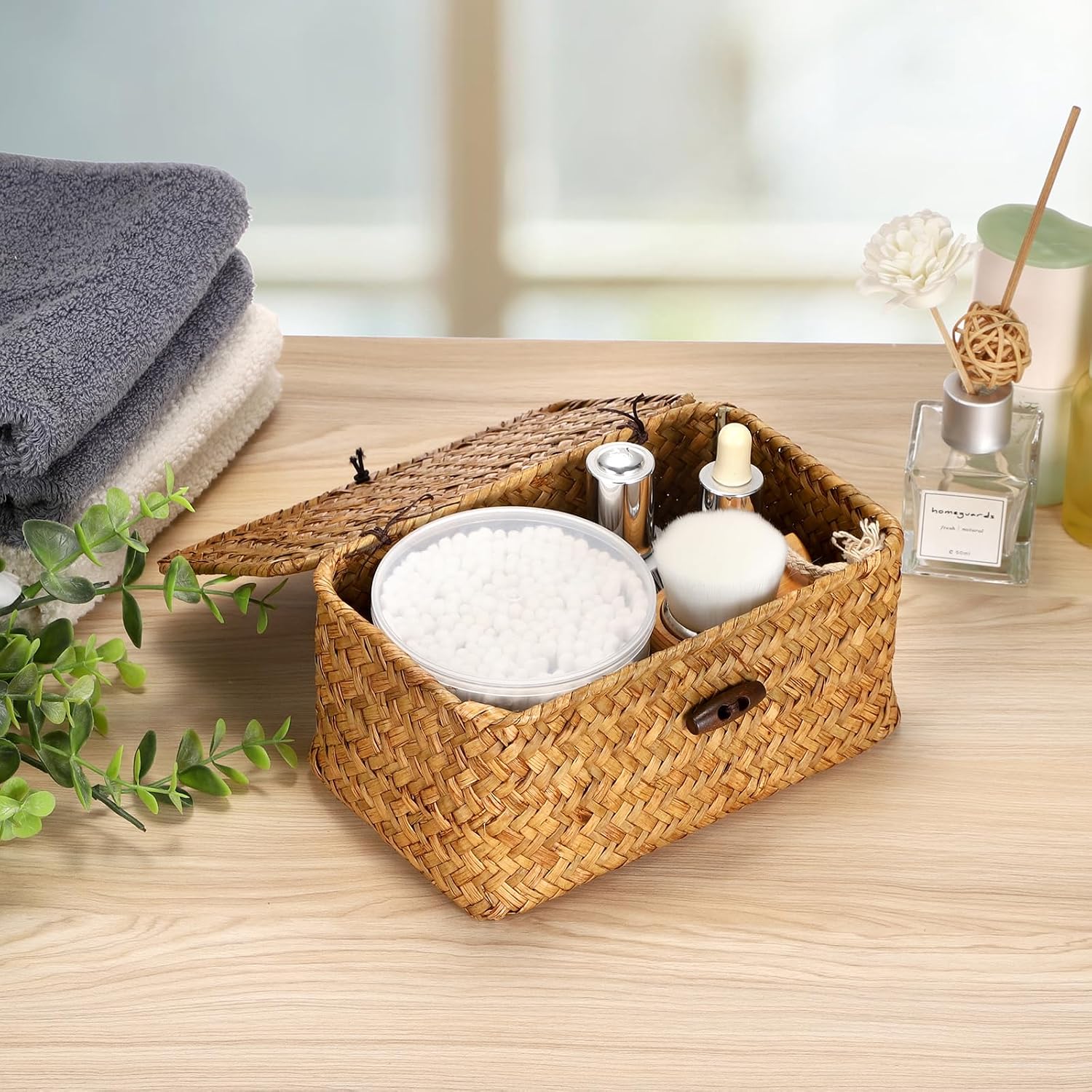 Mini Seagrass Basket / 7.0 x 4.3 x 3.3 / Caramel Color