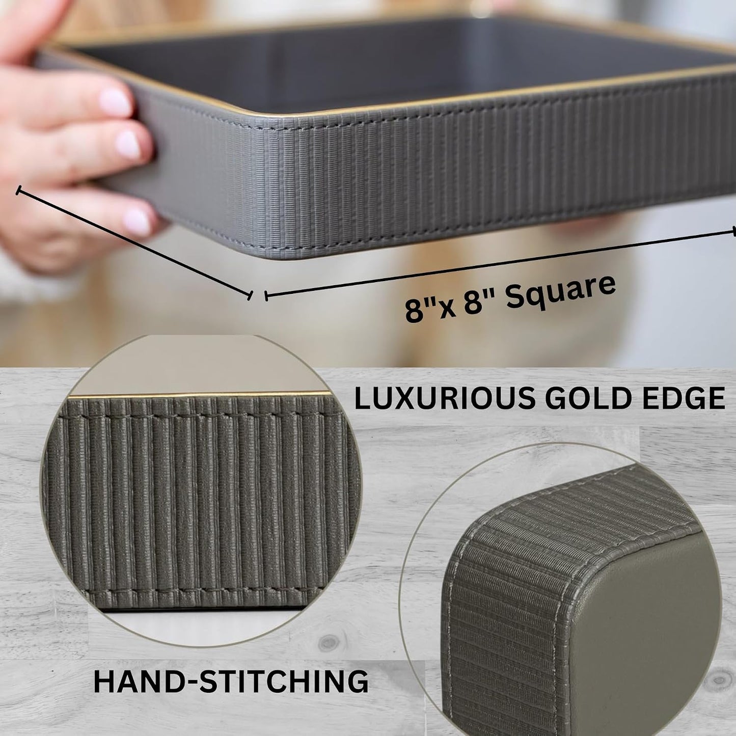Key Basket EDC Tray / Gray / 8 x 8 x 1.8
