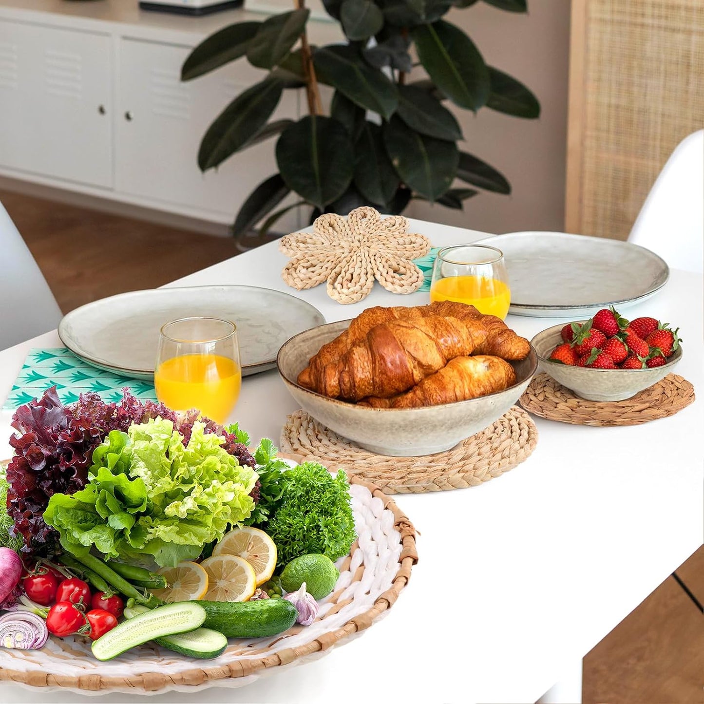 Boho Wall Basket Decor Set