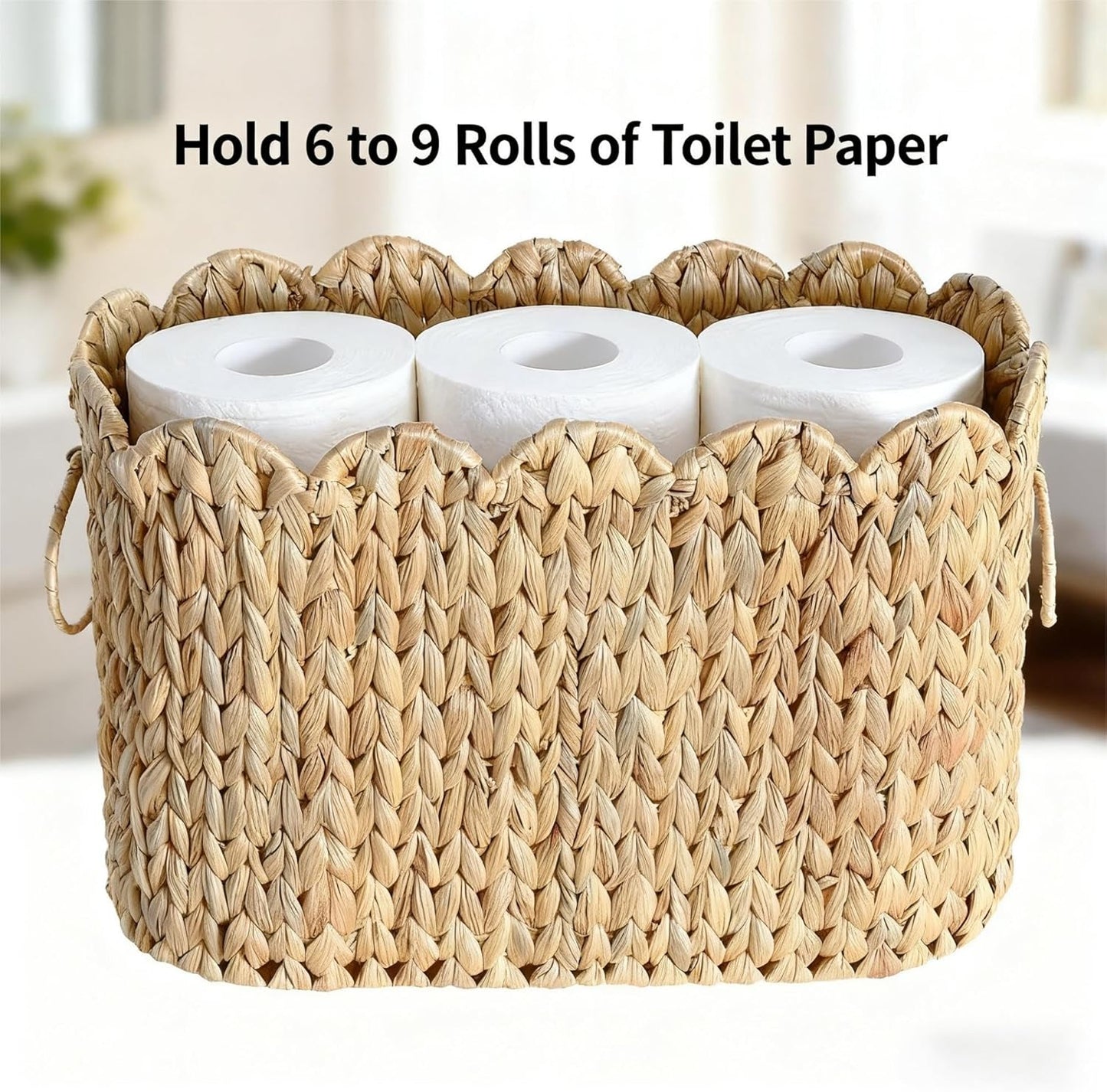 Woven Curve Basket / Beige