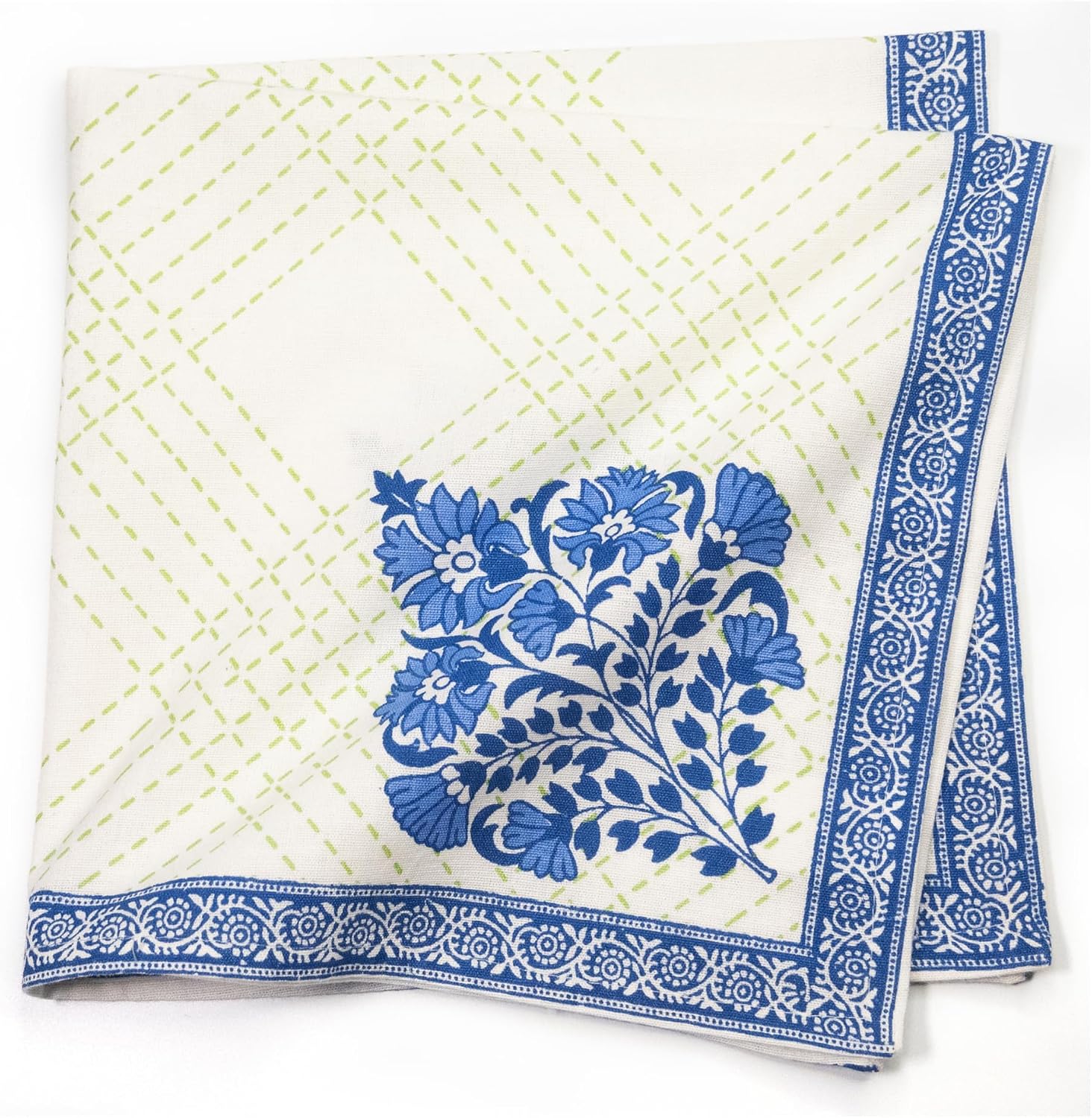FINGERCRAFT Cloth Napkins Set of 12 Cotton Linen, 20x20 Inch, Mesh Banquet | Mitered corner, washable, soft, absorbent