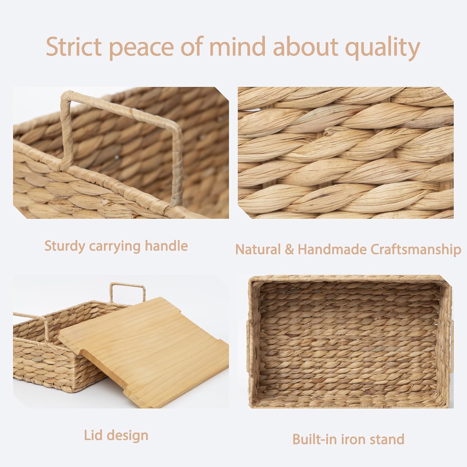 Functional Wicker Organizing Baskets / Small