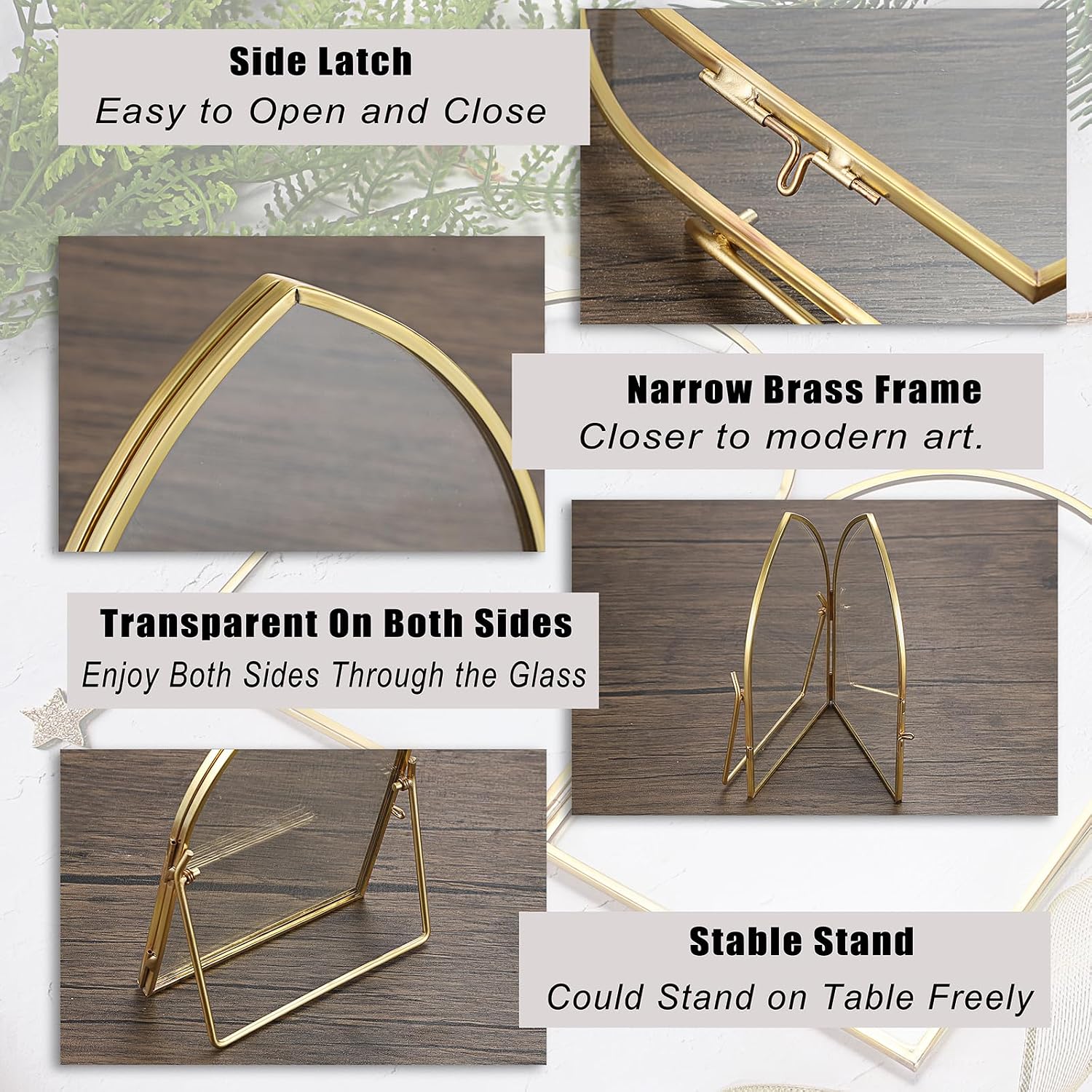 Glass Desktop Picture Artwork Display Frames / 5 x 7