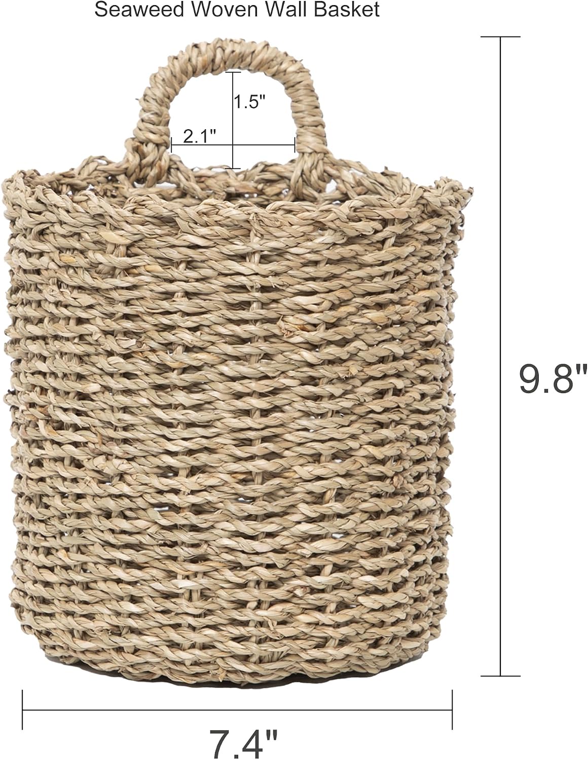 Seagrass Hanging front door decor Wall Basket