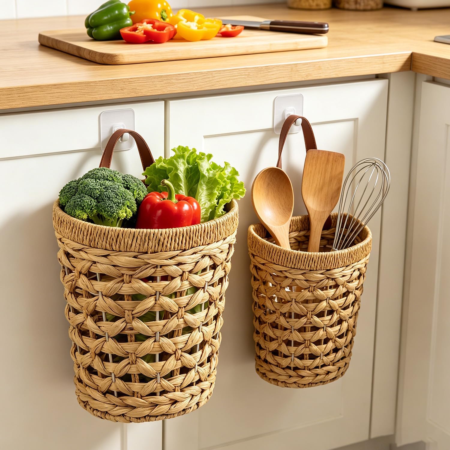 Wicker Wall Baskets / Set of 2