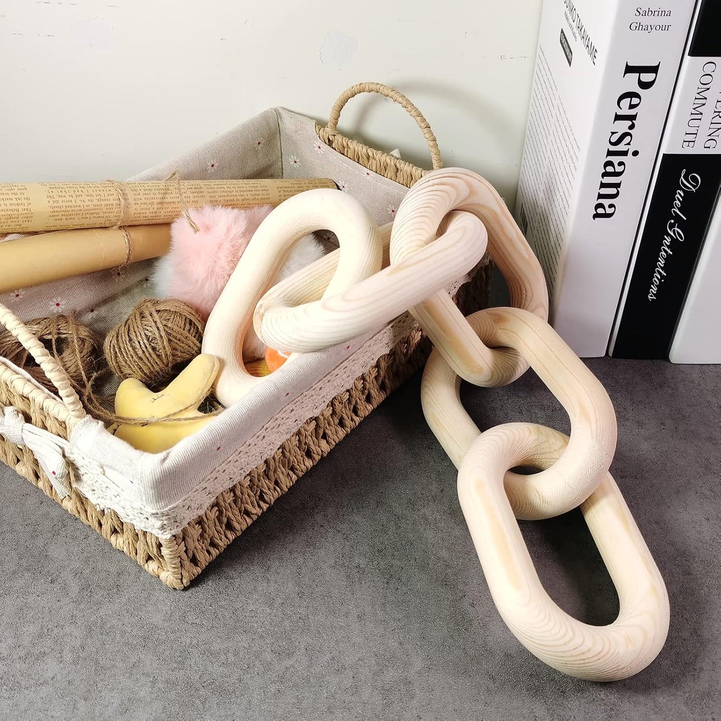 Wood Chain Link Decor