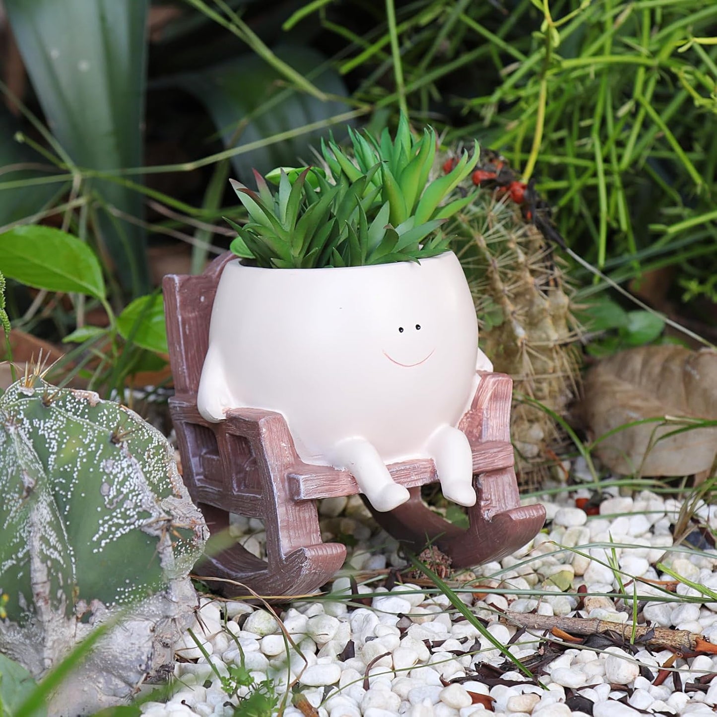 Plant Pots Smiley Face Planter Funny Flower Pot / Small