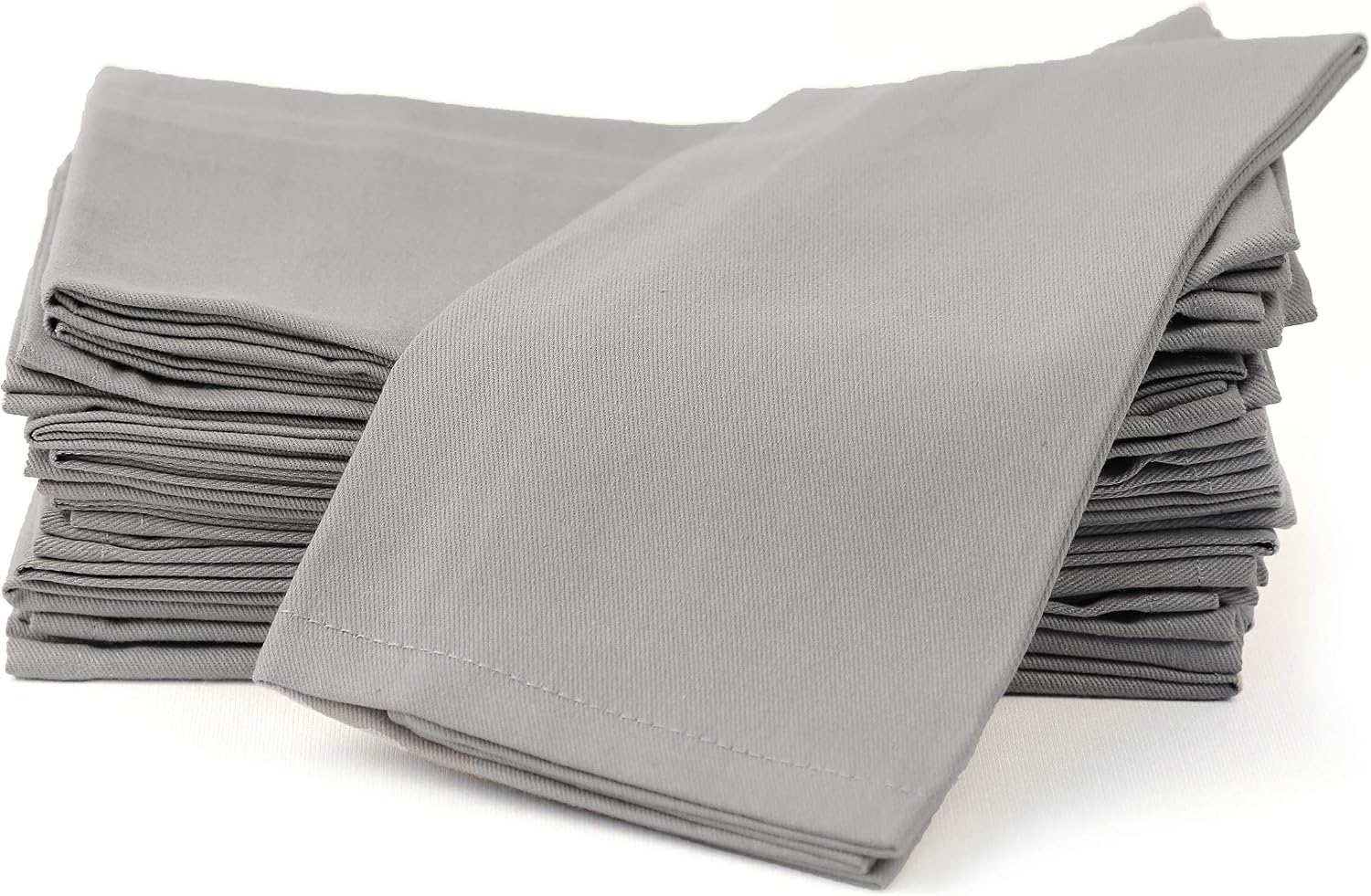 Cotton Cloth Napkins Set of 12 Washable Soft Premium Hotel Quality 18x18 inch Dinner Napkin for Parties, Weddings and