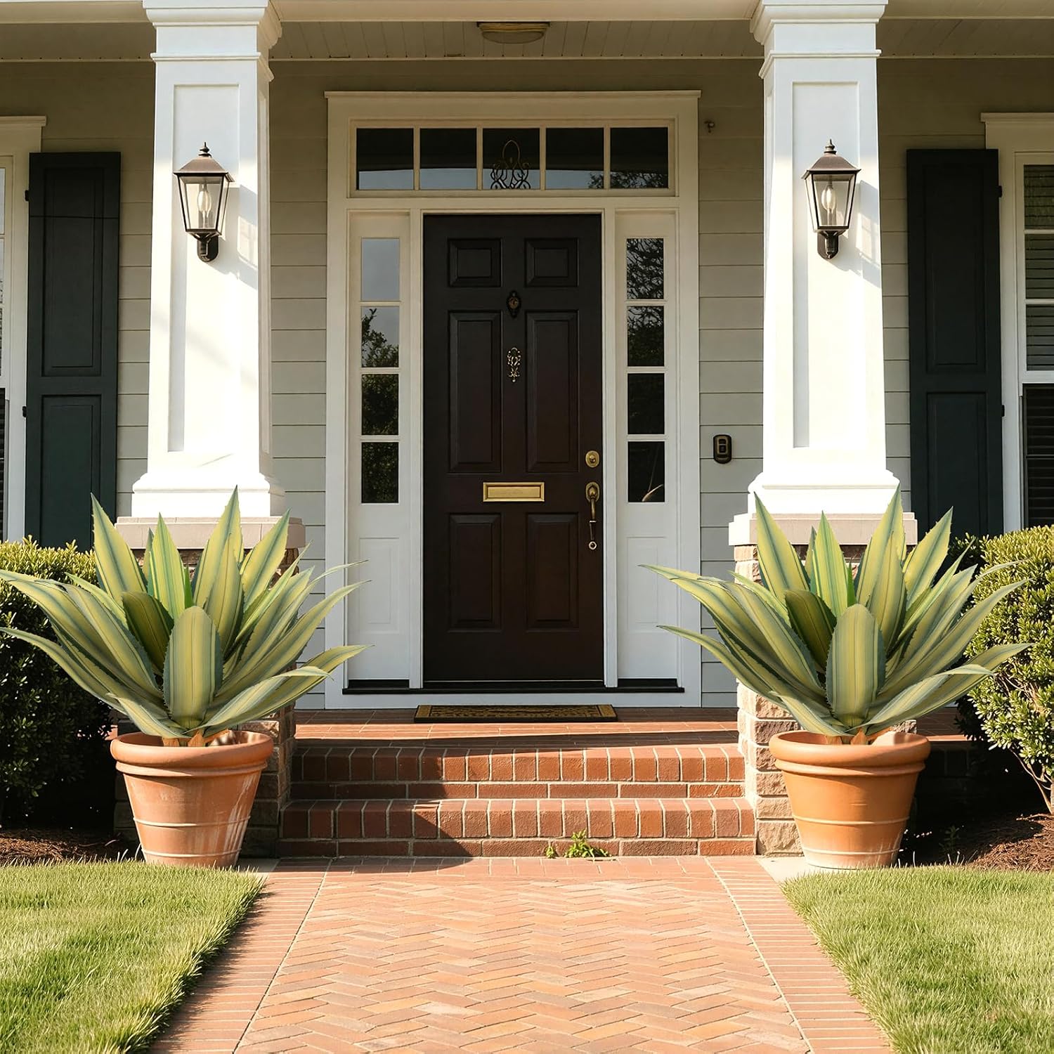 Artificial Plant Outdoor 28" Tall / Spiked Agave / Set of 28