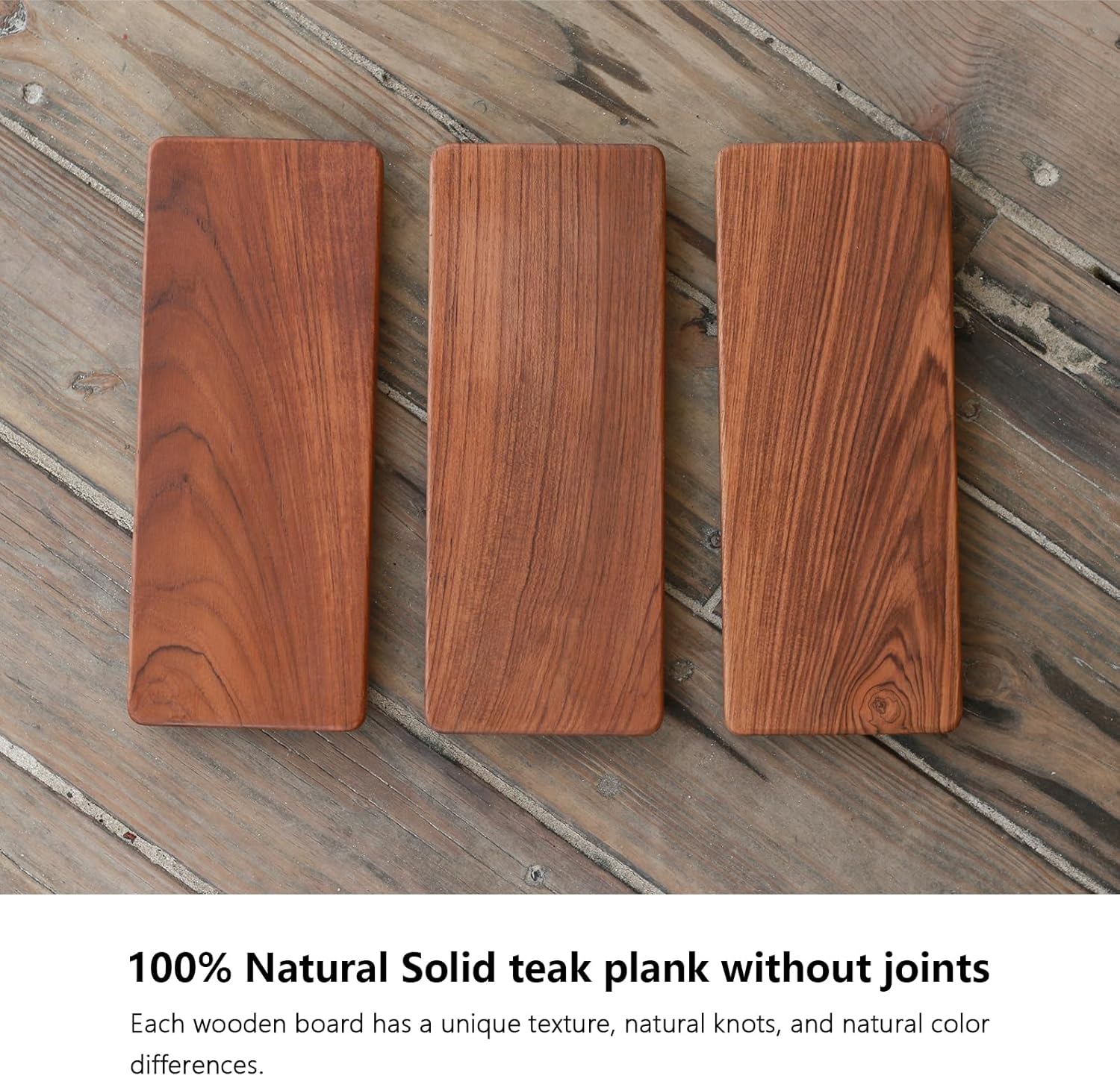 Solid Teak Wood Riser Tray / Teaktray1 / 12.6 x 5