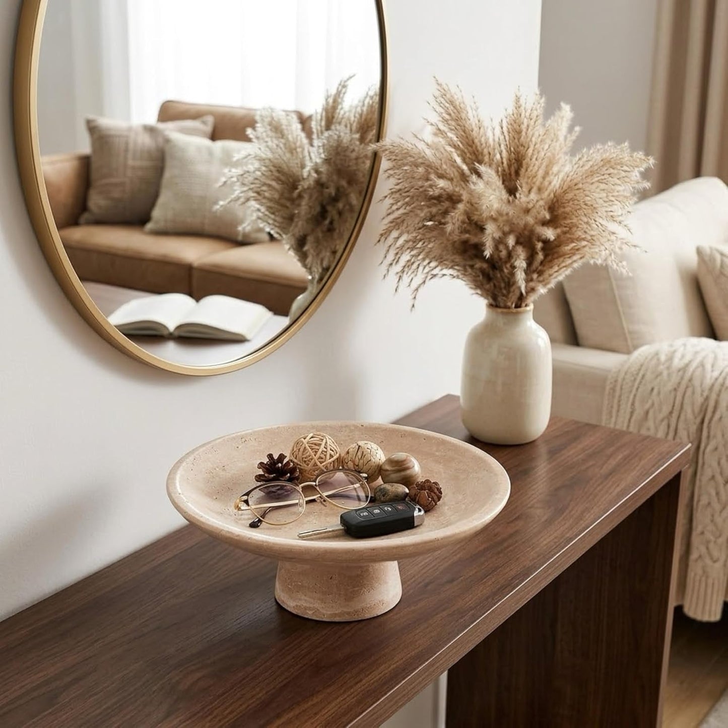 Travertine Fruit Bowl / Travertine Beige