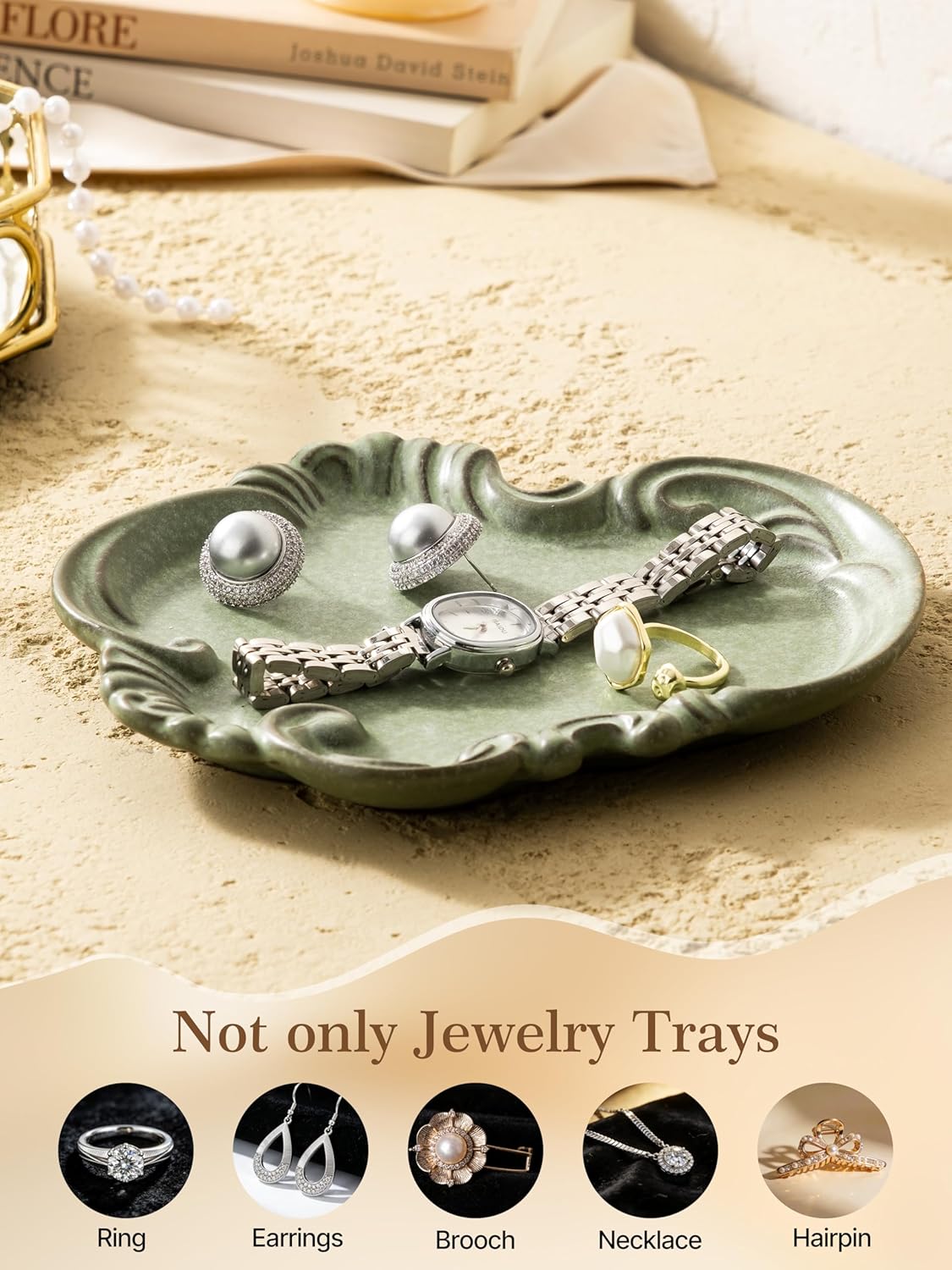 Jewelry Tray / Trinket Tray / Deep Green