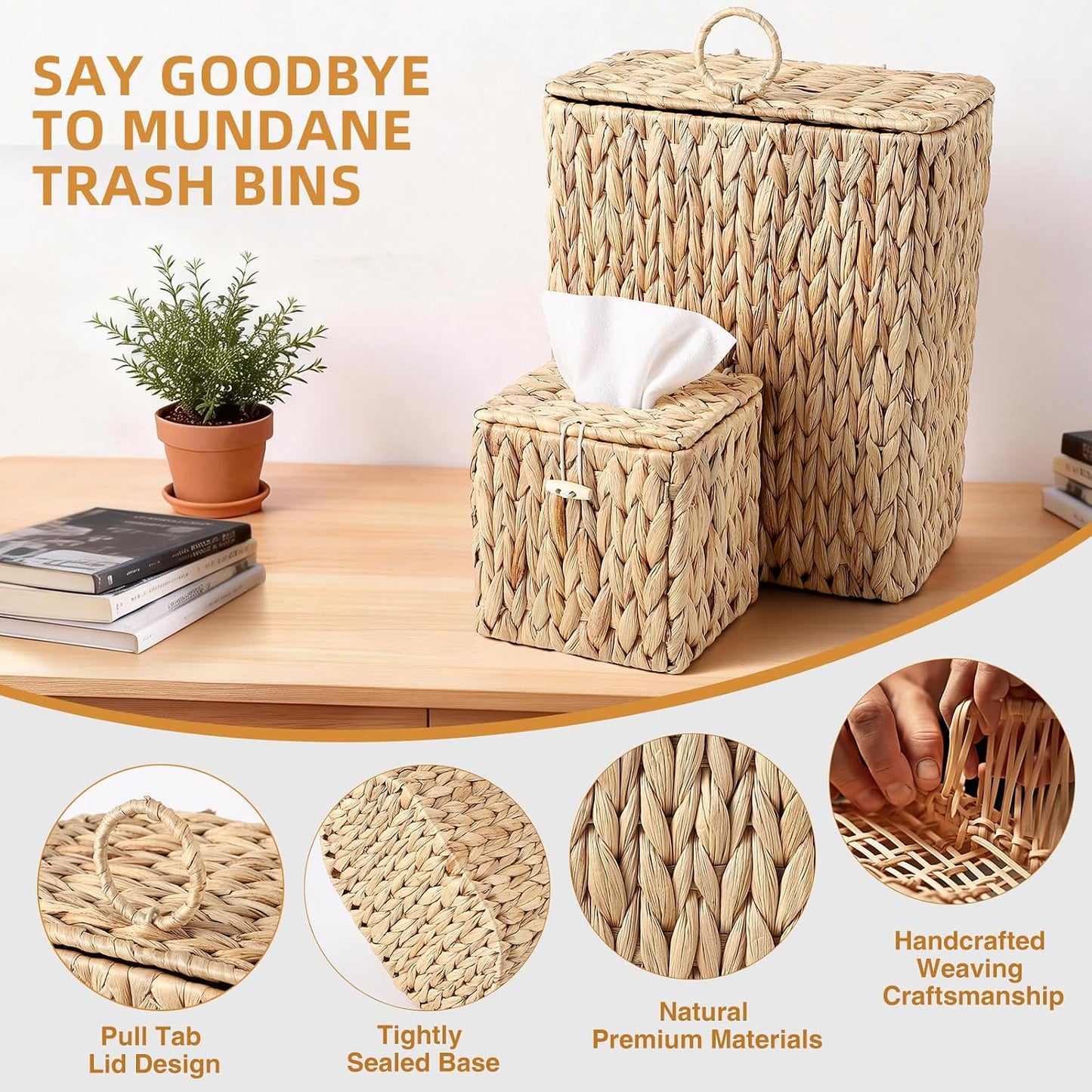 Lid and Tissue Box Holder / Rectangular
