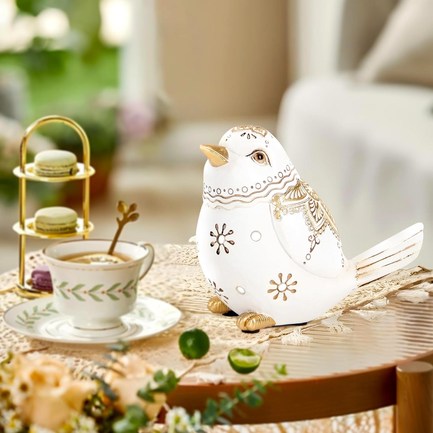 Bird Statue / White