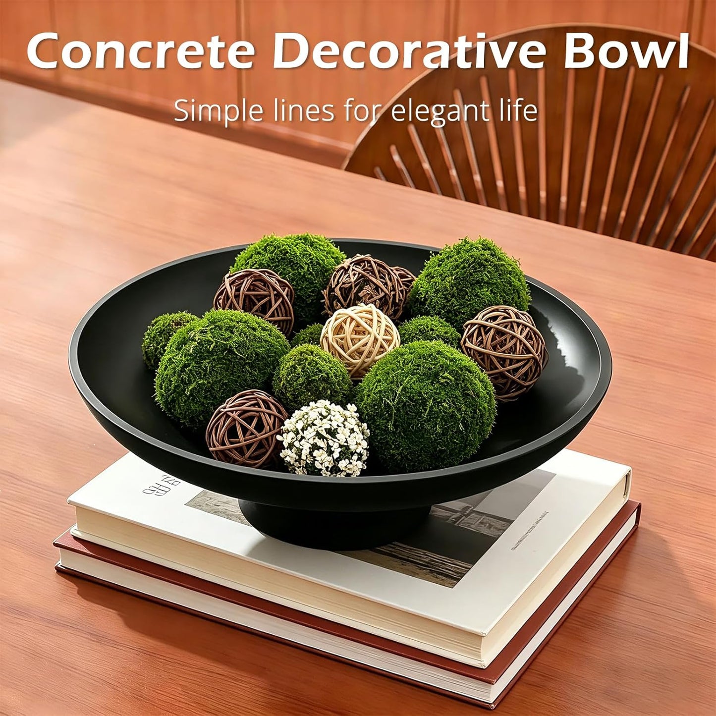 Modern Key Bowl for Entryway Table / Black02