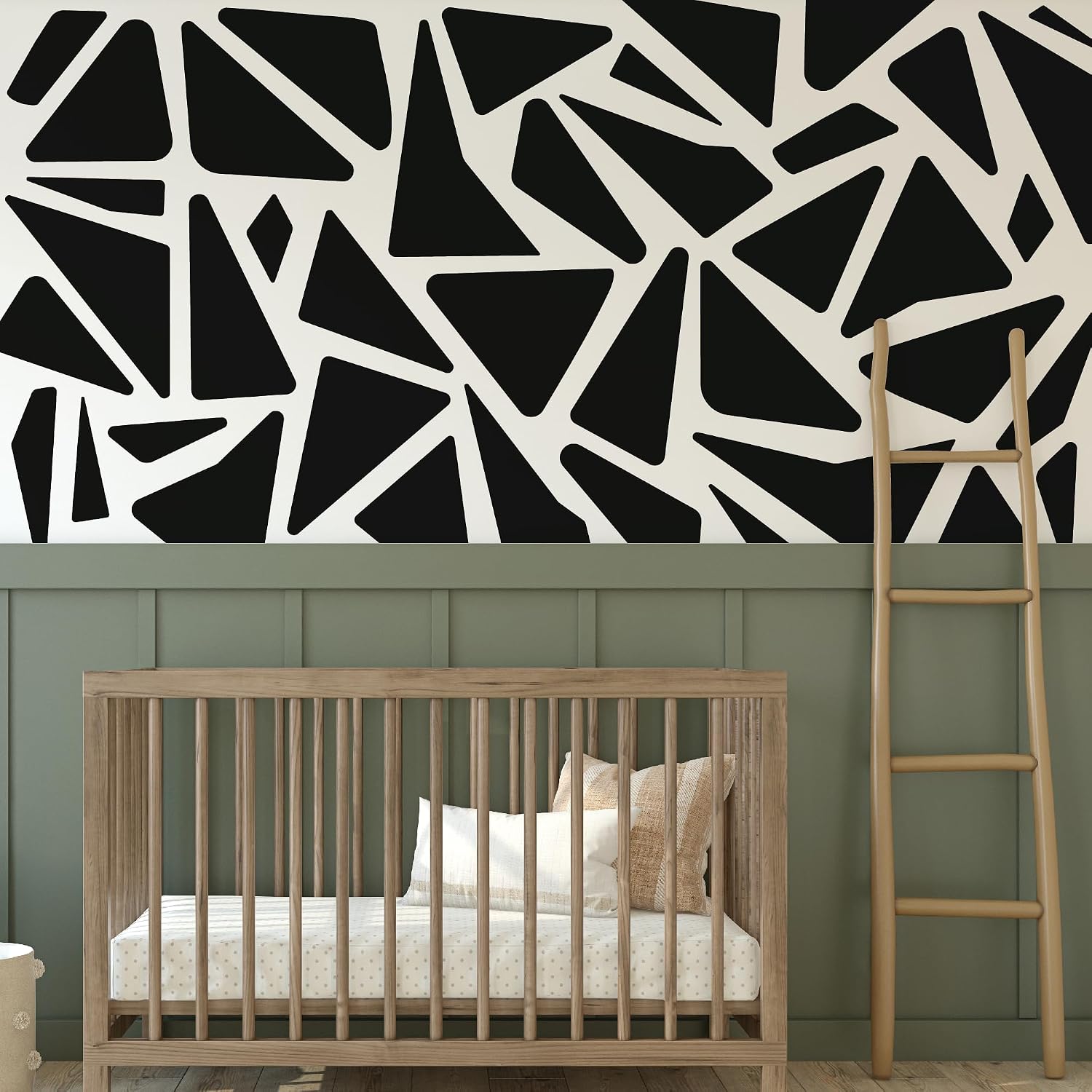 Large Boho Geometric Wall Decal Abstract Art Sticker / Modern / Black