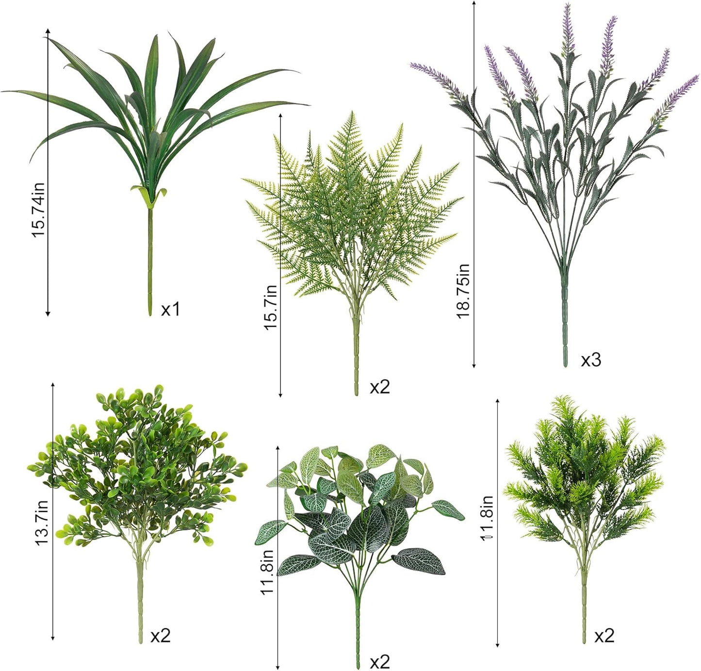 Outdoor Faux Plants UV Resistant / Mix Greenery
