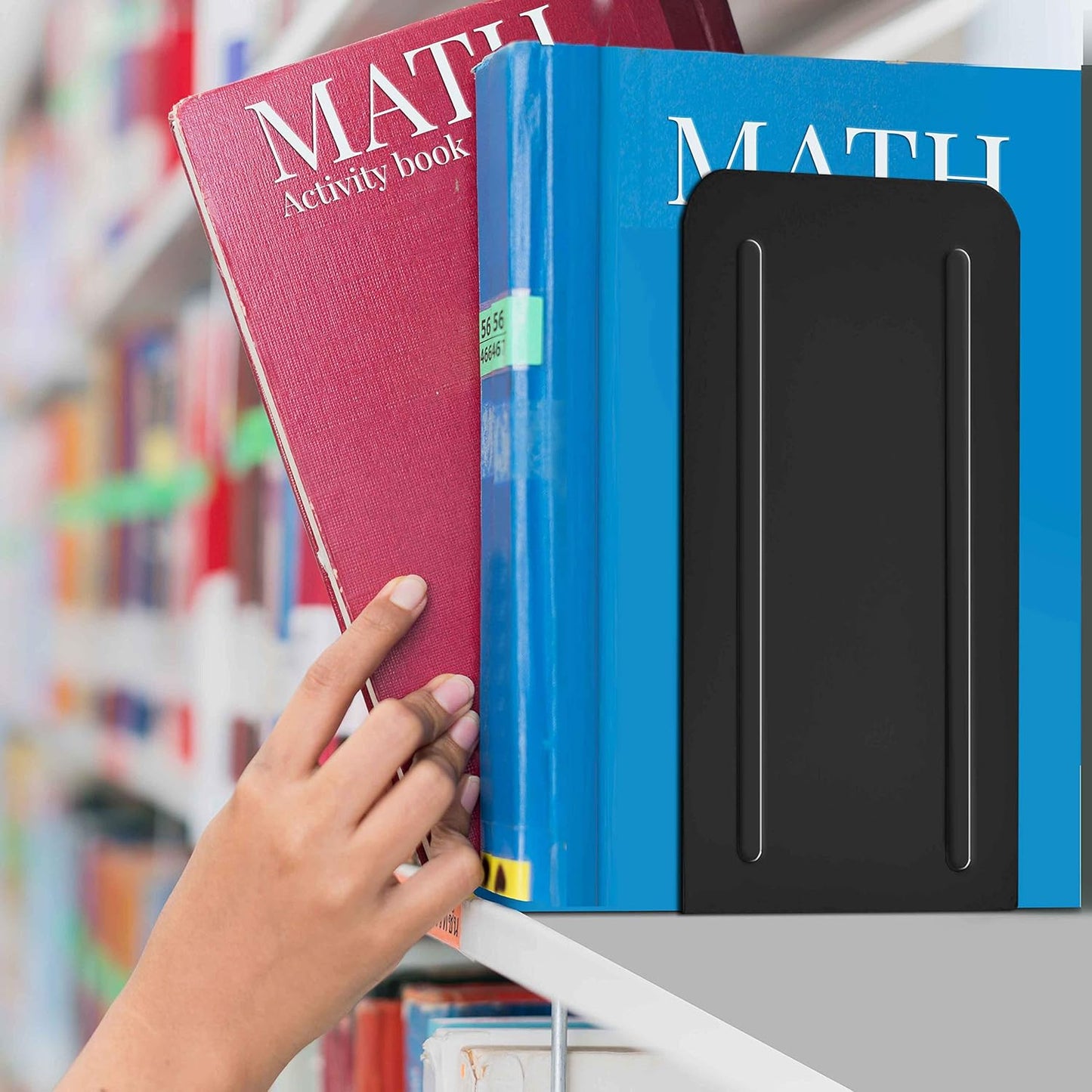 Heavy Duty Steel Metal Book Ends