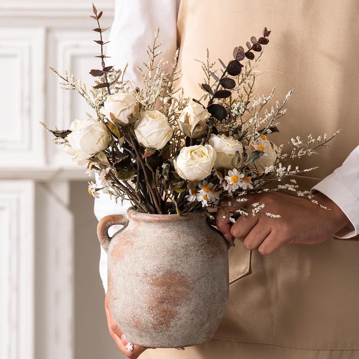 Farmhouse Rustic Table Vases / 6" Retro / 6 Inch