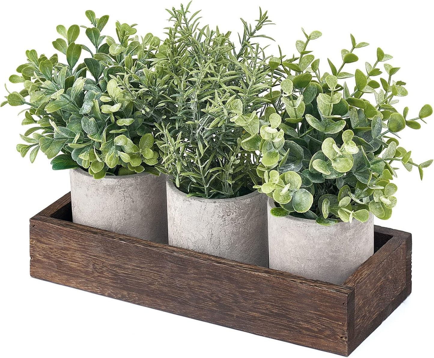Wood Tray Centerpiece Table Decorations / Set of 3