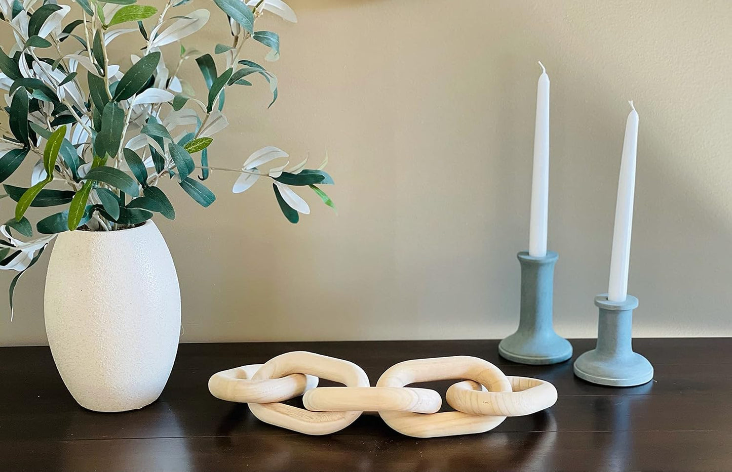 Wood Chain Link Decor / Natural