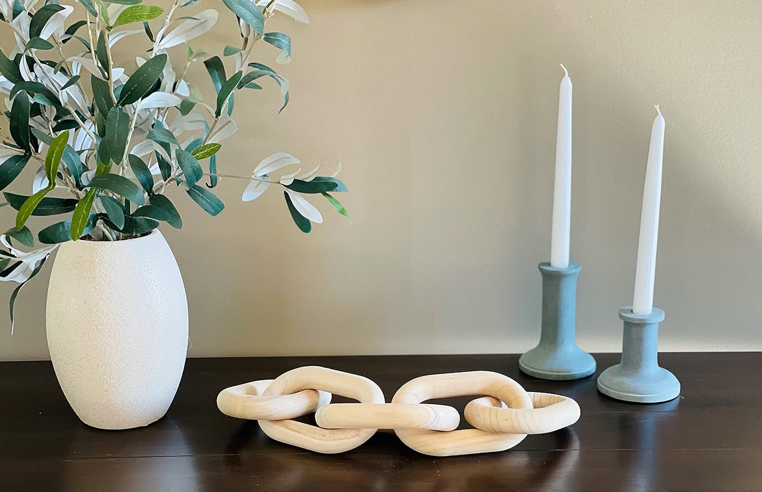 Wood Chain Link Decor / Natural