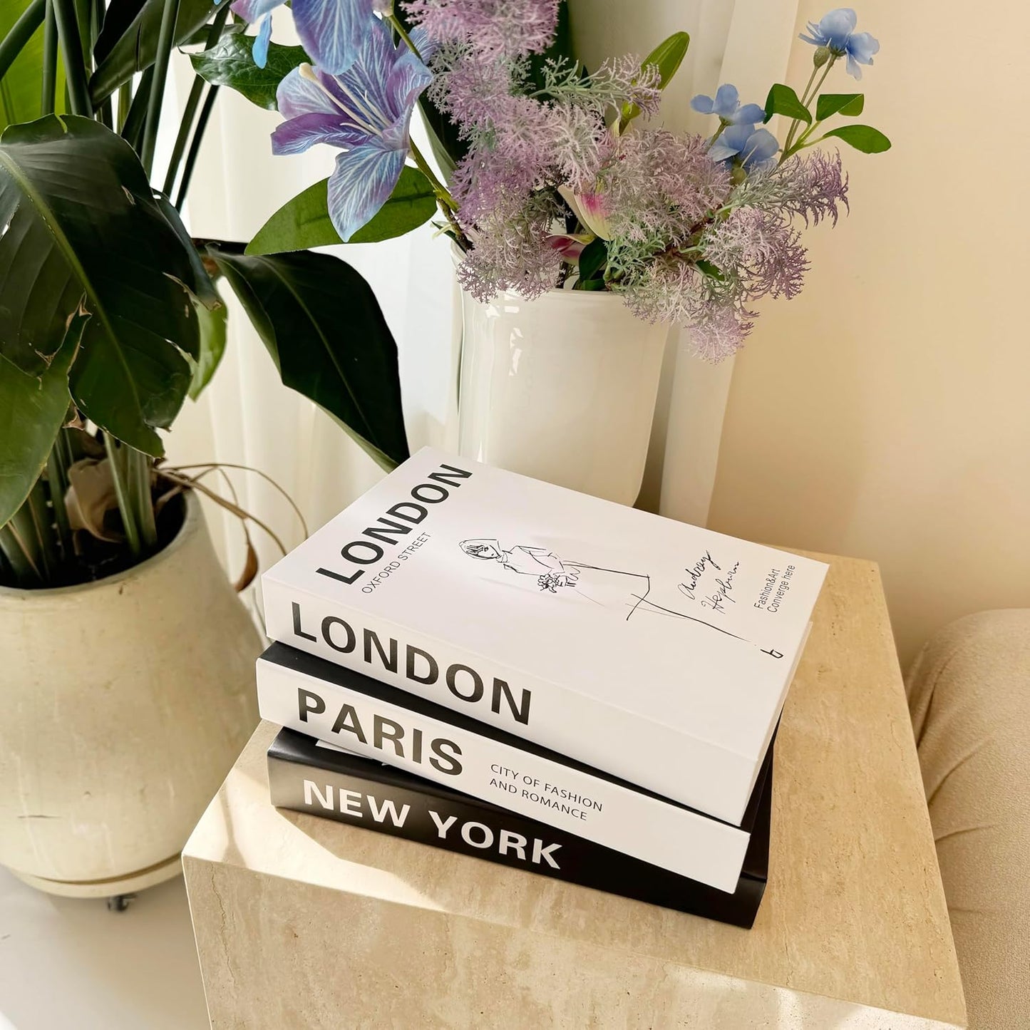 Modern and Fashionable Minimalist Decoration Books / Set of 3