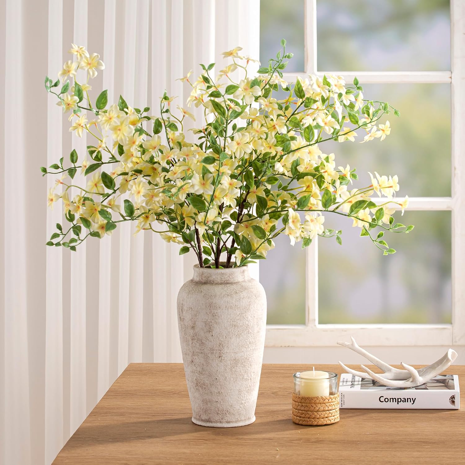 Ceramic Large Flower Vase / 11"- D