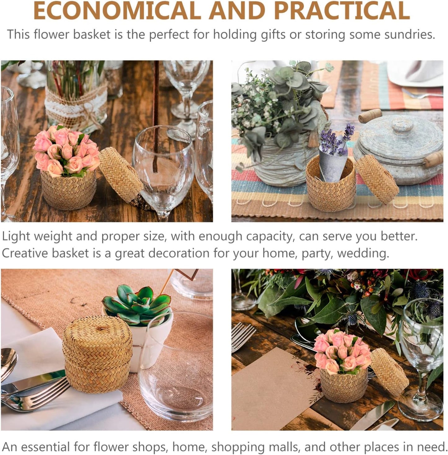 Mini Round Seagrass Basket