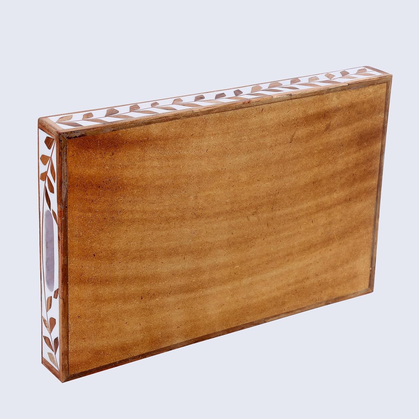 Wood & Resin Inlay Coffee Table Tray / 11 x 17 / Plato