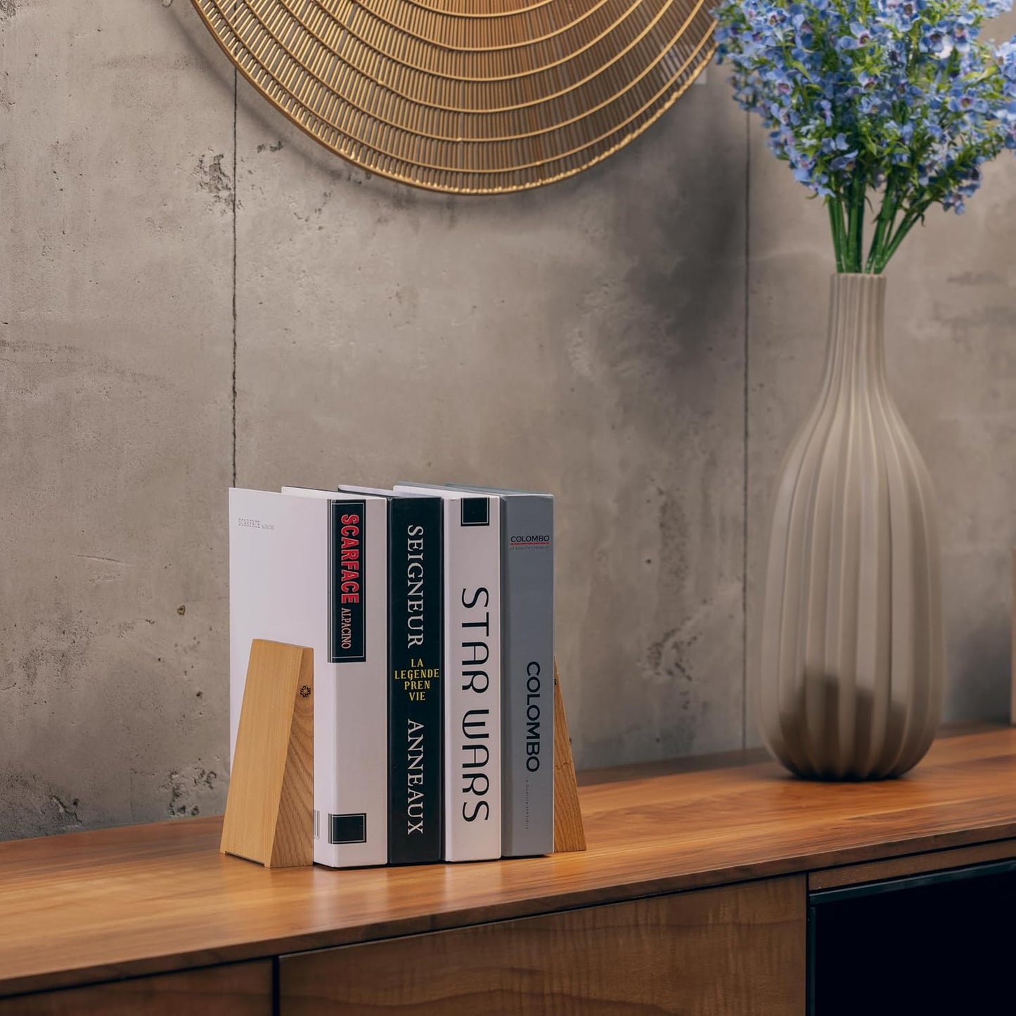 Handmade Wooden Bookends / Chestnut